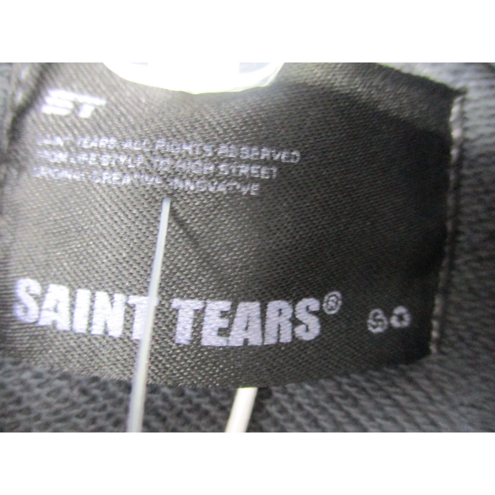 Logo 7 SAINT TEARS Hoodie Mens S Gray Graphic Print Pullover Fleece Sweatshirt Logo All Seasons Pocket Hooded Size US S / EU 44-46 / 1 - 6 Thumbnail