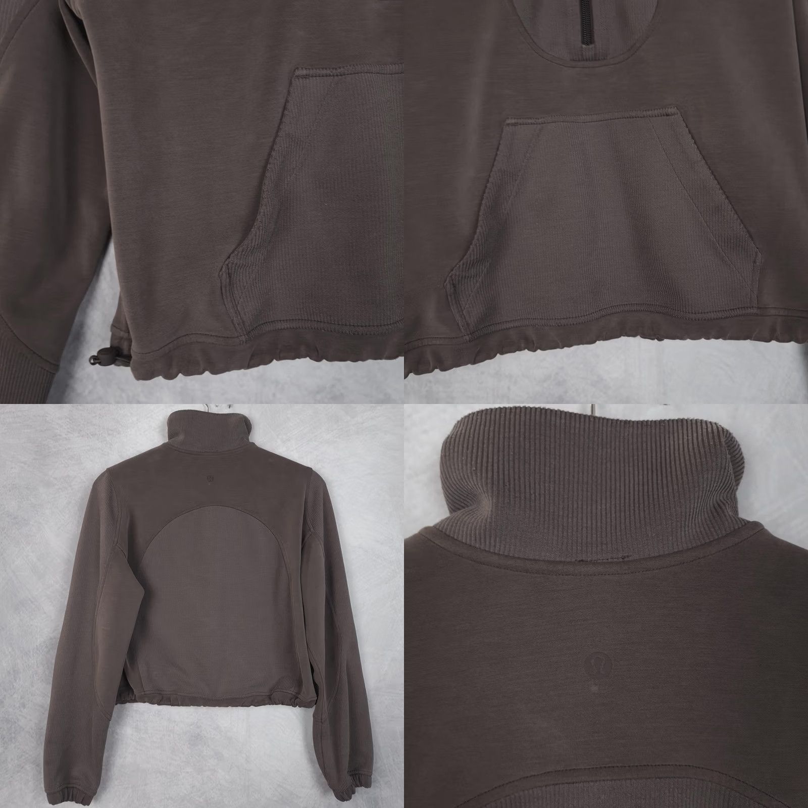 Lululemon Lululemon Sweatshirt Womens 2 Brown Espresso Brushed Softstreme Ribbed Half Zip Pullover Size XS / US 0-2 / IT 36-38 - 8 Thumbnail