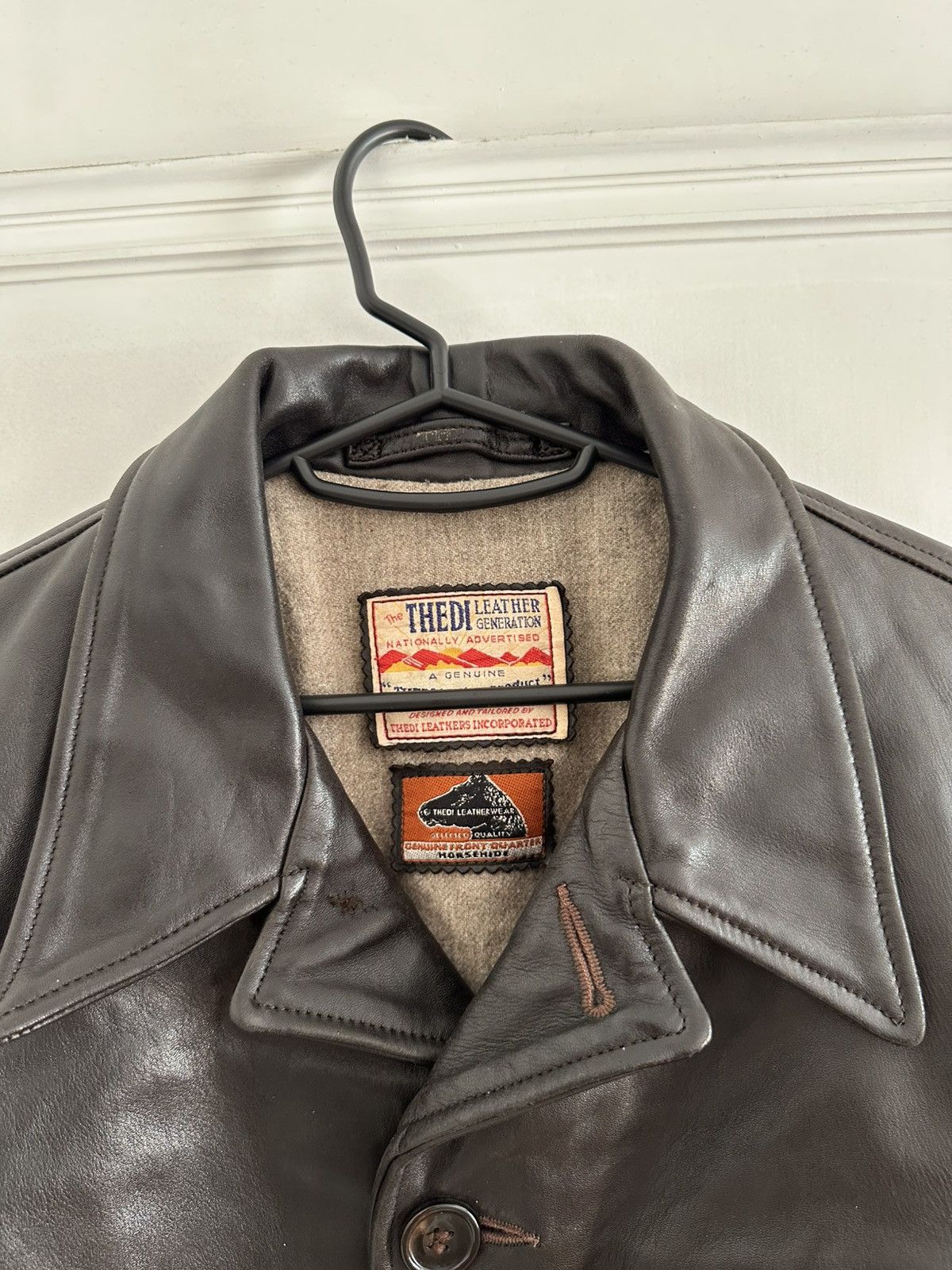 Thedi Thedi Vintage Military Army Style Cropped Leather Jacket Size US M / EU 48-50 / 2 - 13 Thumbnail