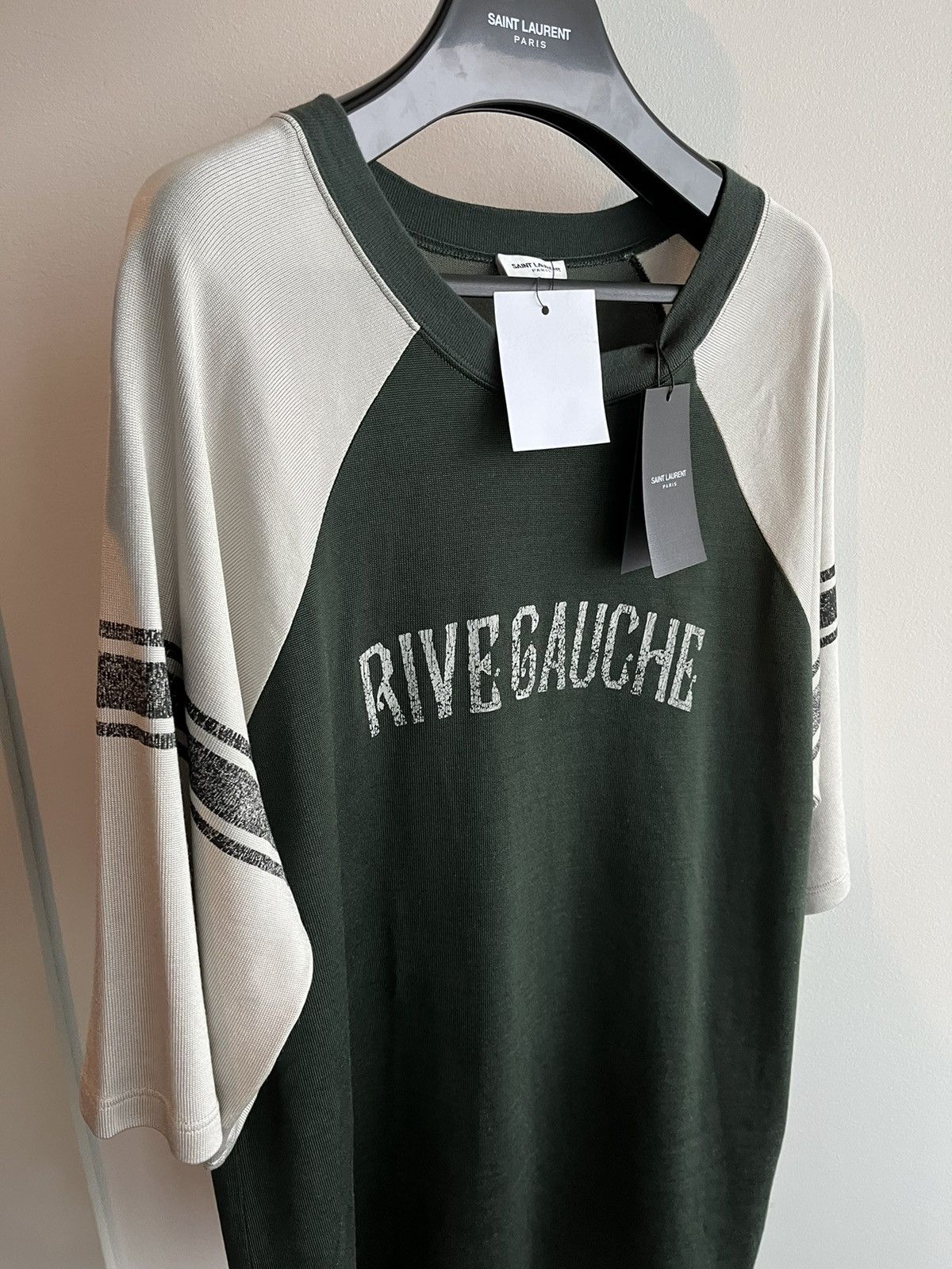 Saint Laurent Paris Rare Saint Laurent Brand New Runway Rive Gauche Tee T-shirt Size US L / EU 52-54 / 3 - 5 Thumbnail
