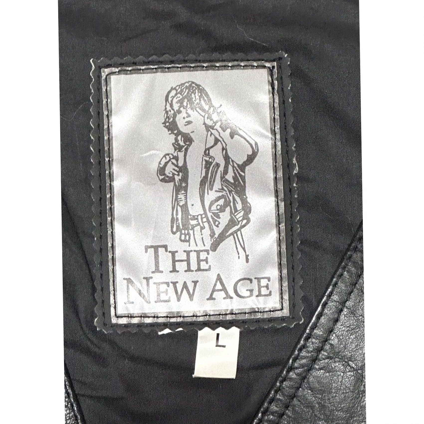 Vintage VINTAGE The New Age Style Black Faux Leather Biker Moto Vest Size Large Men's Size US L / EU 52-54 / 3 - 2 Thumbnail