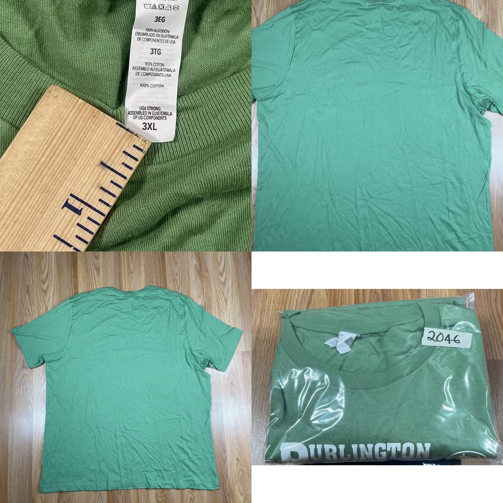 Vintage VINTAGE Canvas T-Shirt Mens 3XL Green Short Sleeve Cotton Bell a + Canvas Burlington Cars.Com Shirt Men Green 3XL Size US XXL / EU 58 / 5 - 8 Thumbnail