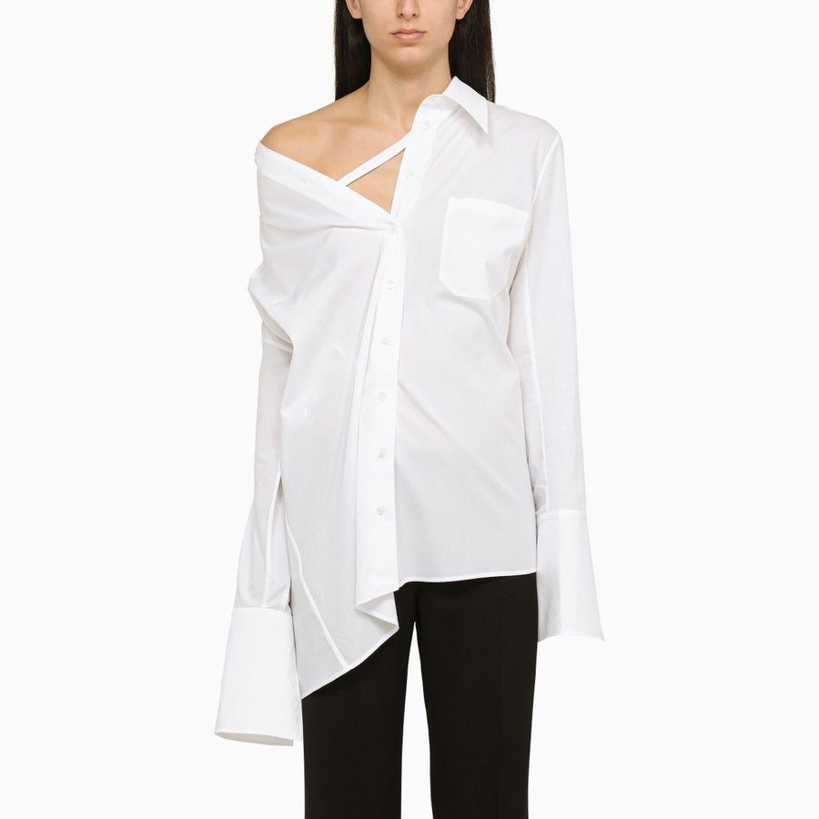 image of Ann Demeulemeester O1D2Blof0124 Shirt In White, Women's (Size XS)
