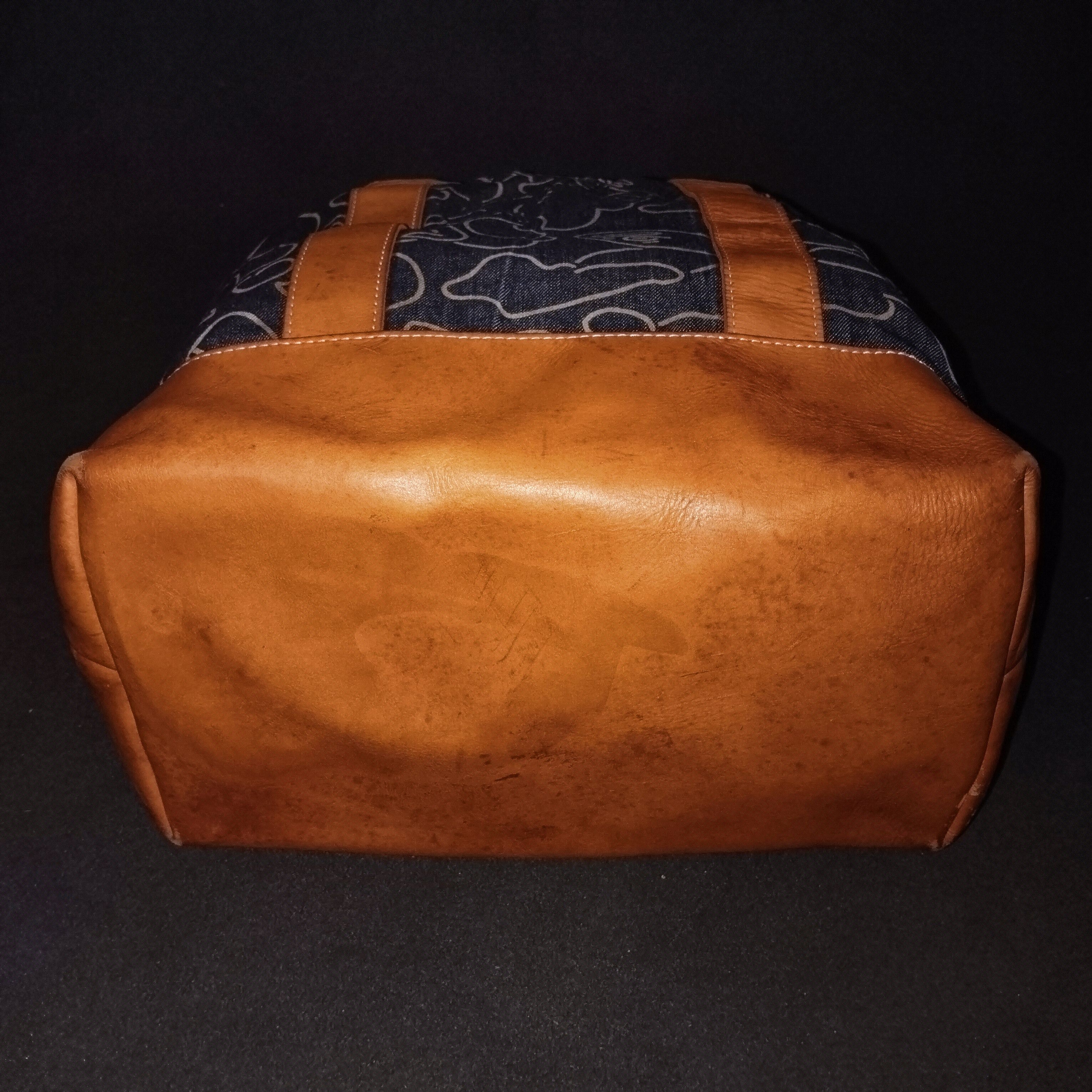 Bape 2012 BAPE Pencil Camo Denim Tote Bag with Leather Trim Size ONE SIZE - 6 Thumbnail