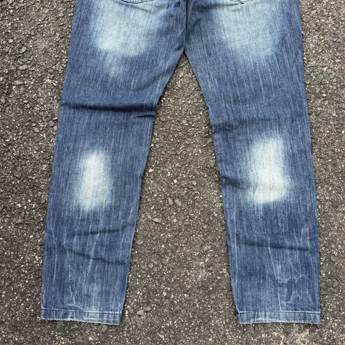 Japanese Brand VINTAGE H-DUROM FADED RIPPEP DENIM JEAN PANTS Size US 35 - 11 Thumbnail