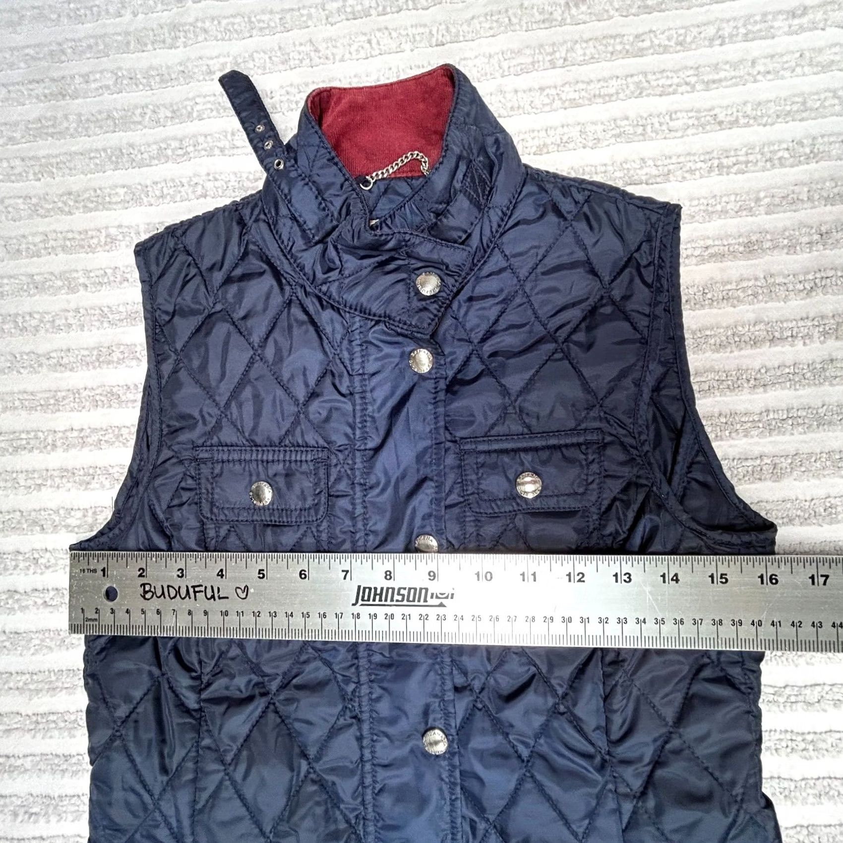 Banana Republic Banana Republic Womens Quilted Vest Full Zip Sleeveless Navy Blue XS Jacket Vest Quilted Pockets Regular Size XS Womens Size XS / US 0-2 / IT 36-38 - 7 Thumbnail