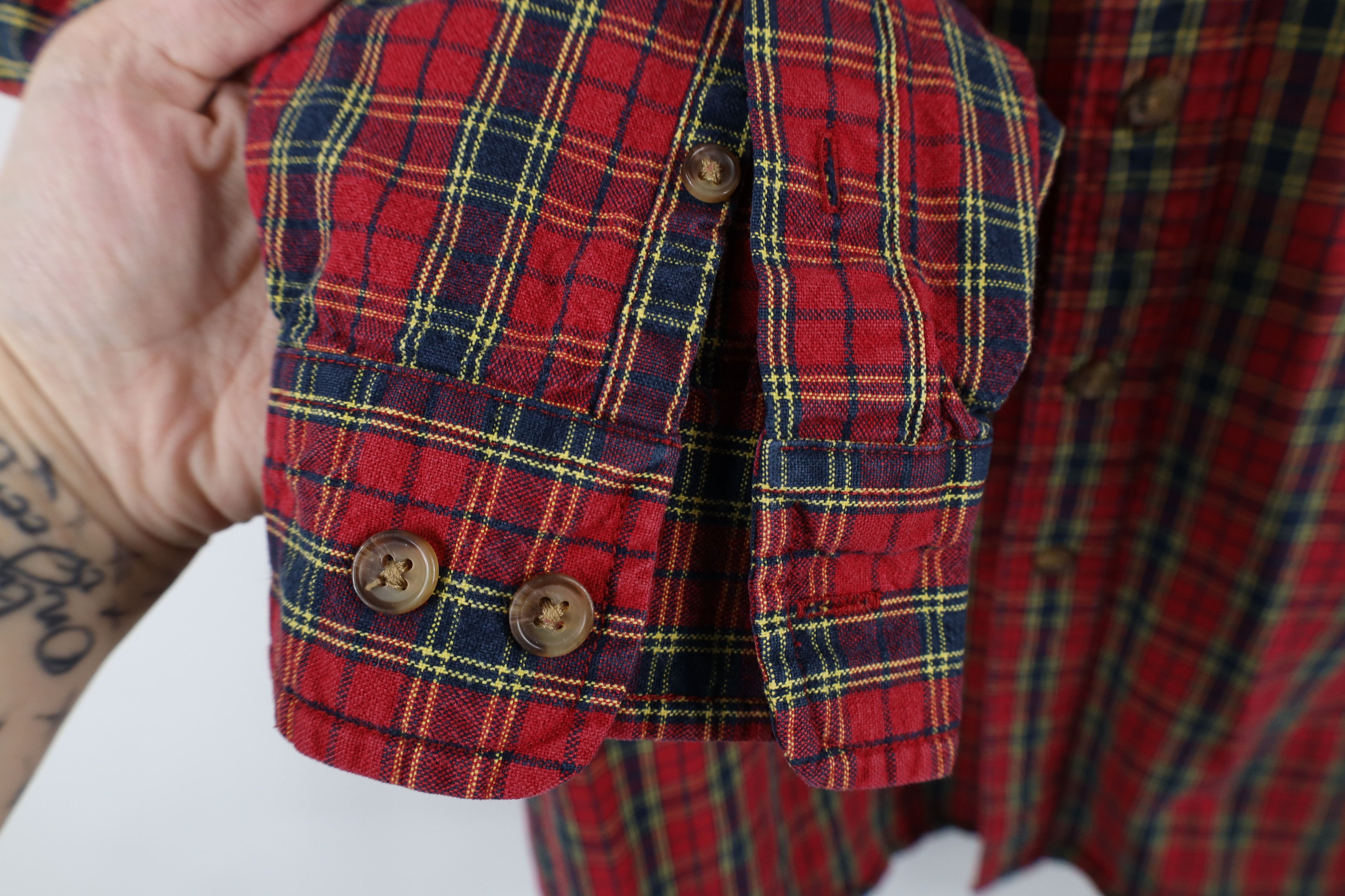 Eddie Bauer × Vintage Vintage 90s Eddie Bauer Heavyweight Canvas Button Down Shirt Size US L / EU 52-54 / 3 - 4 Thumbnail