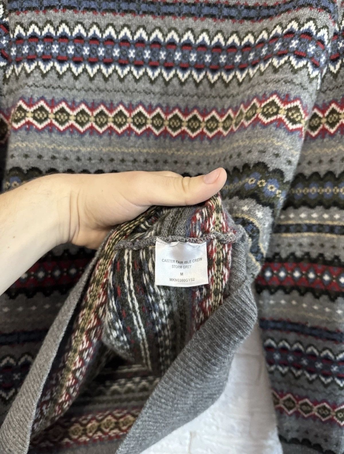 Barbour Barbour Knit Sweater Wool Fair Isle Sz M Size US M / EU 48-50 / 2 - 6 Thumbnail