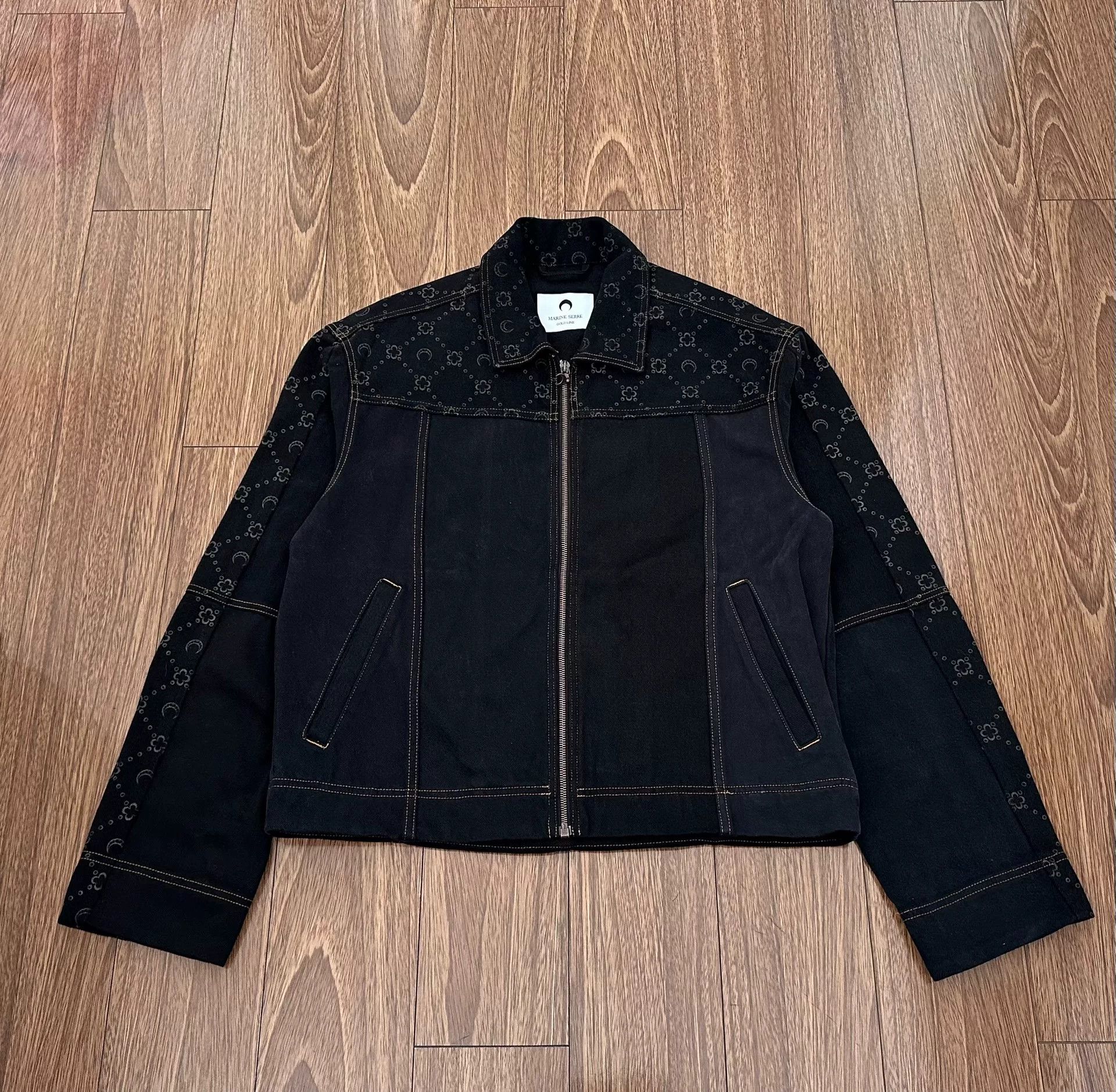 Marine Serre marine serre moon jacquard denim jacket Size US L / EU 52-54 / 3 - 1 Thumbnail