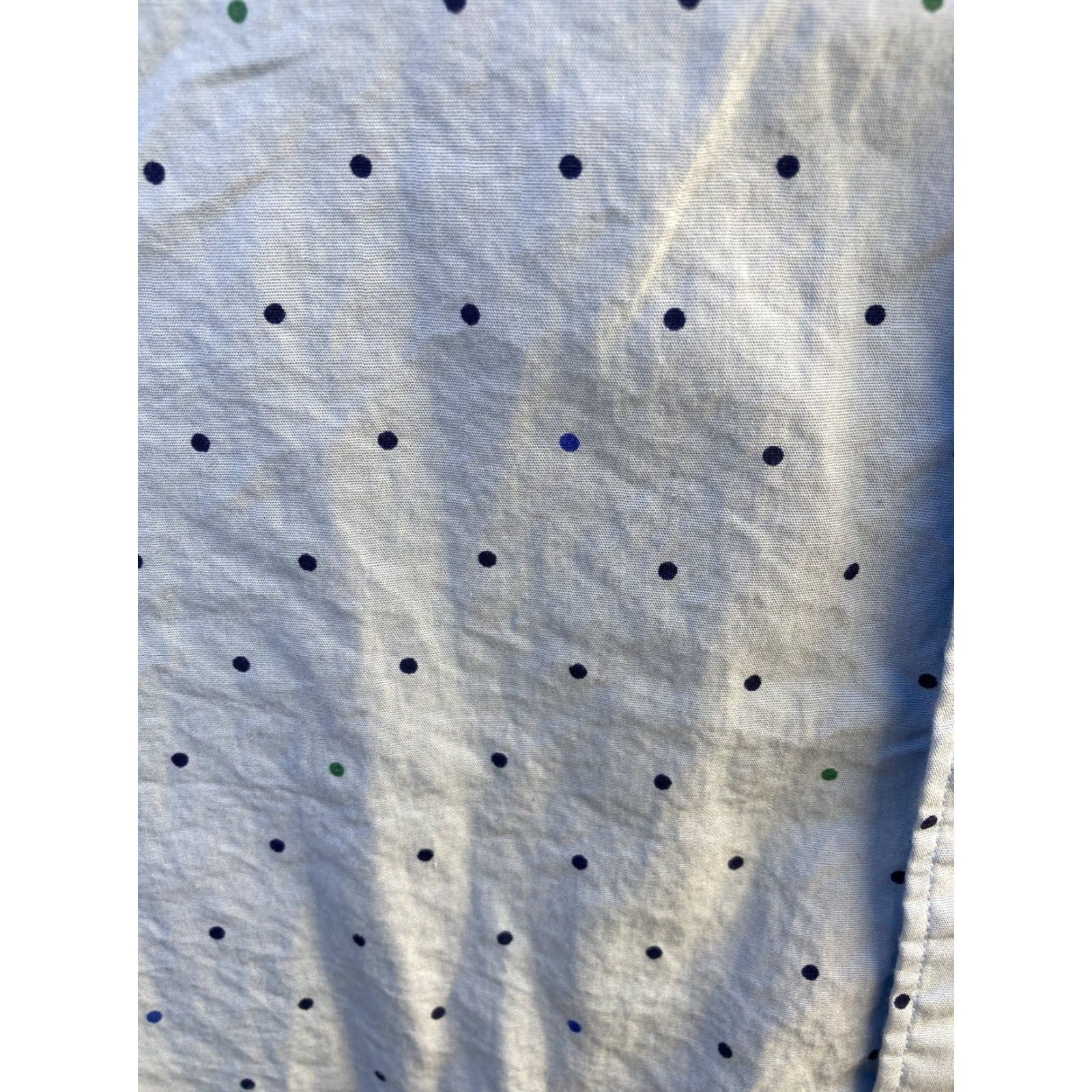 Vintage Hawker Rye Button-Up Shirt Blue Polka Dot XL Short Regular Fit Mens Size US XL / EU 56 / 4 - 4 Thumbnail