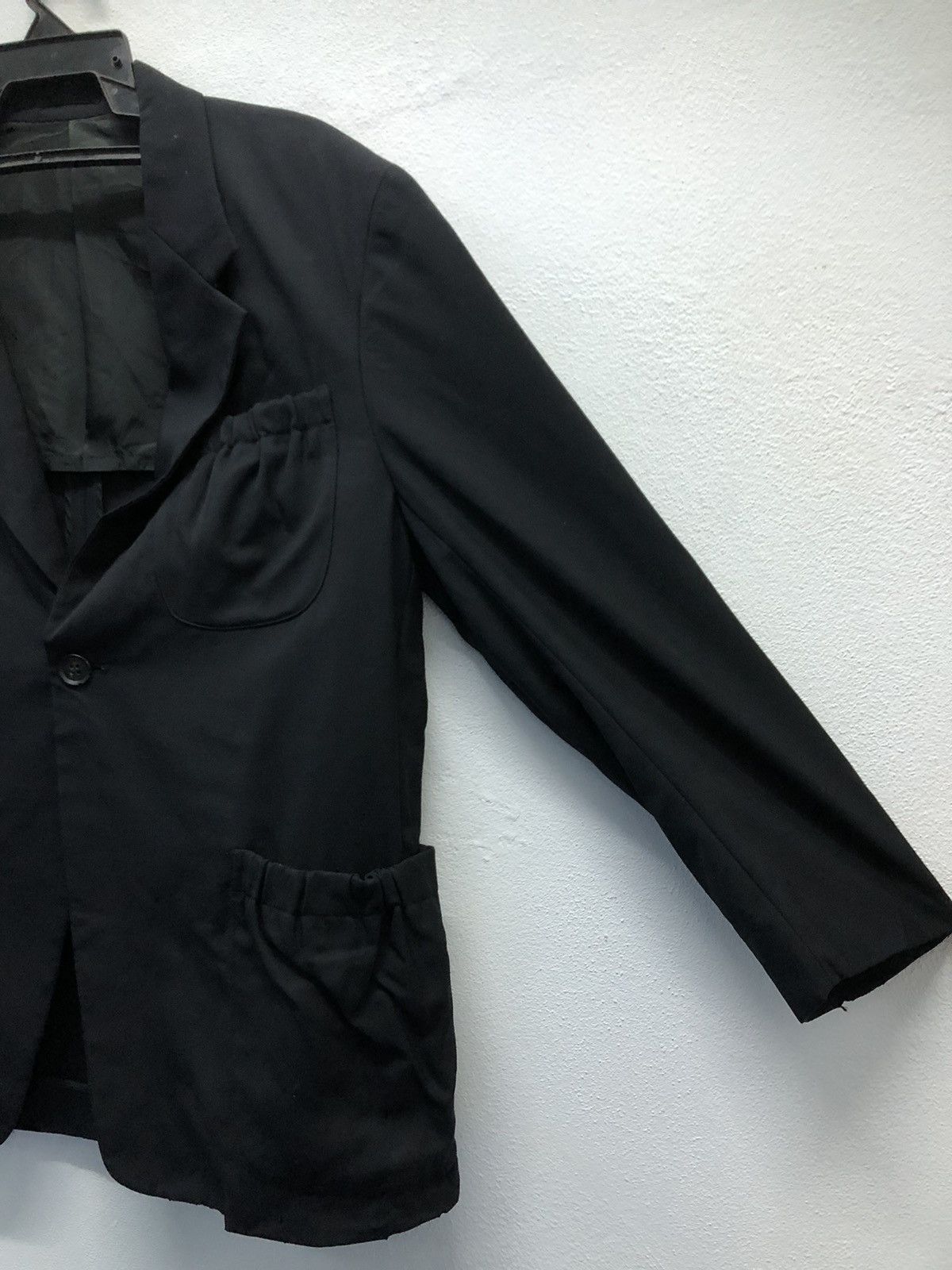 Y's × Y's for Men × Yohji Yamamoto Y's for Men Black Wool Blazer - Vintage Yohji Yamamoto Japan Size US S / EU 44-46 / 1 - 3 Thumbnail