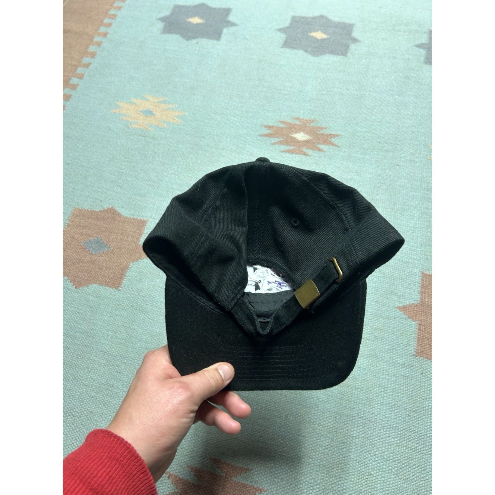 Vintage VINTAGE Patsy Lou GMC car dealership Flint Michigan Adjustable Strapback Hat Cap Mens Black Modern Cars Theme Mens Size ONE SIZE - 4 Thumbnail