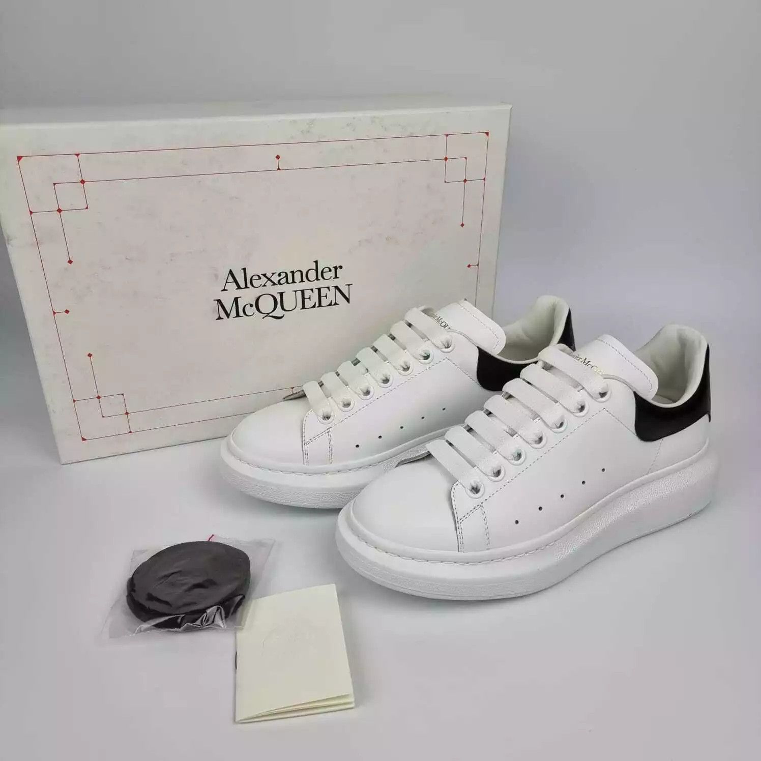 ALEXANDER MCQUEEN Oversized White And Black Sneakers New