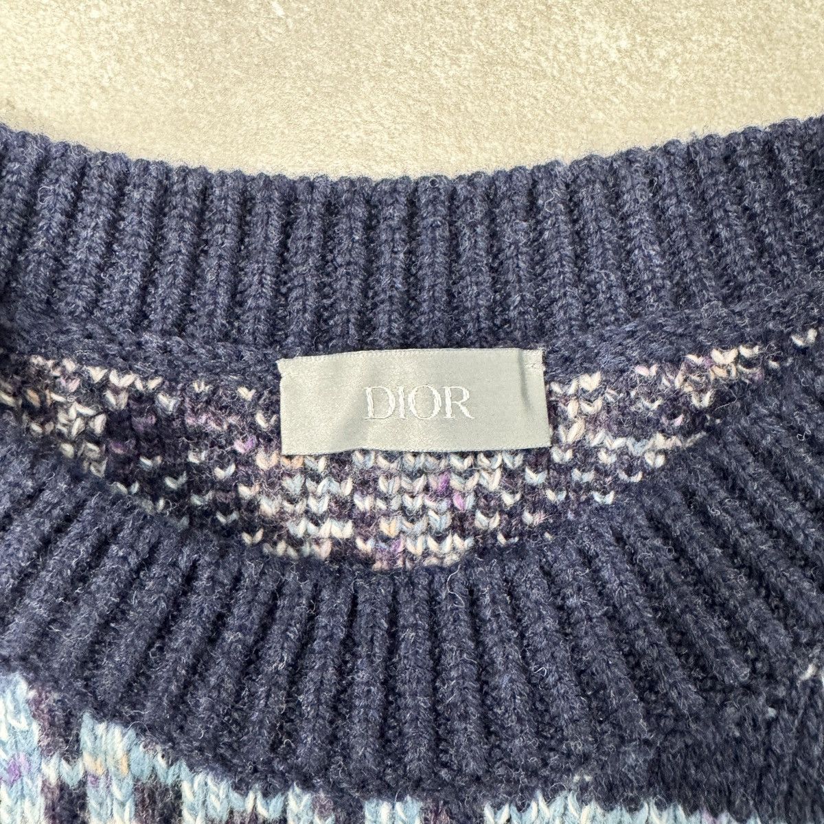 Dior Dior Oblique Wool Jacquard Sweatshirt In Blue RRP £1300 Size US S / EU 44-46 / 1 - 5 Thumbnail