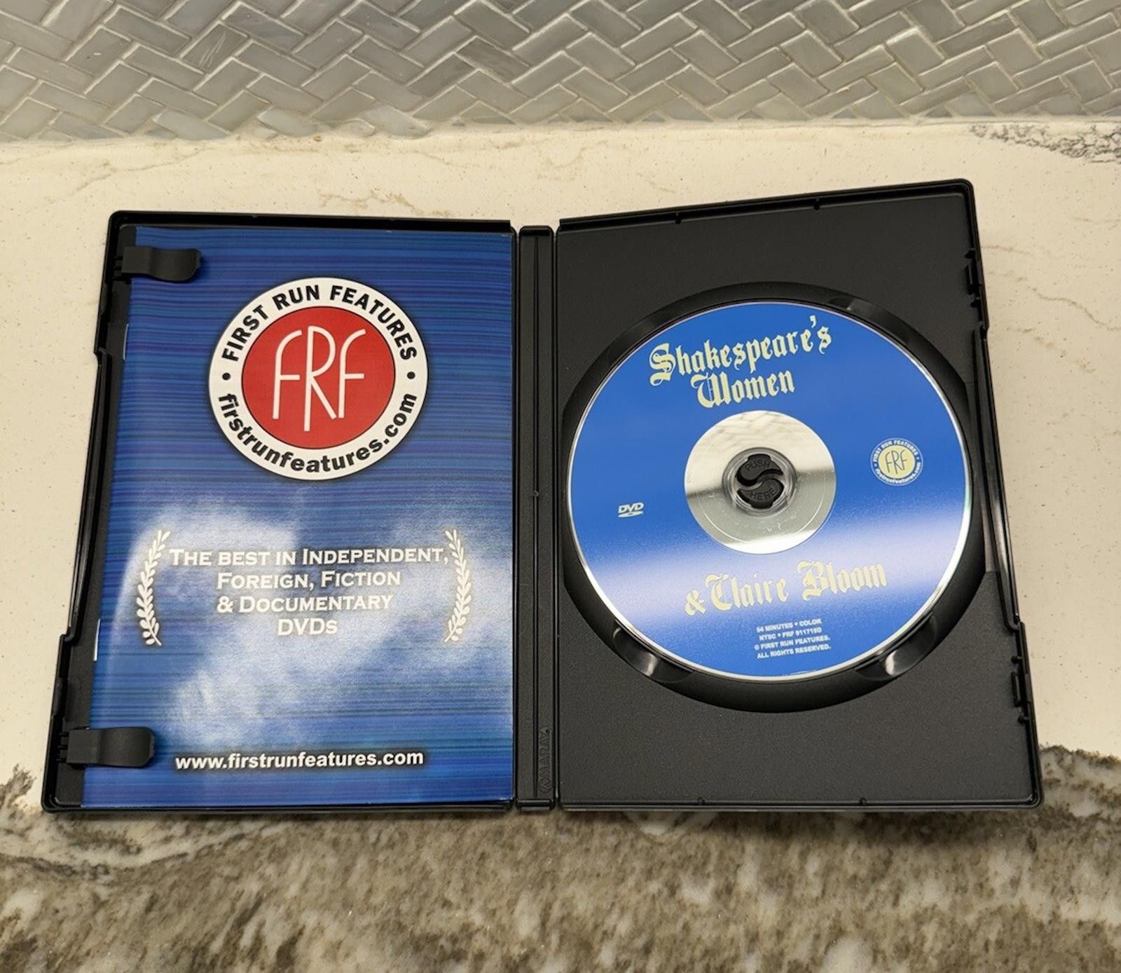 Designer Shakespeare's Women & And Claire Bloom DVD 1998 First Run Size ONE SIZE - 3 Thumbnail