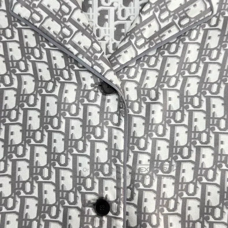 Dior Dior Gray logo mulberry silk shirt Size M / US 6-8 / IT 42-44 - 8 Thumbnail