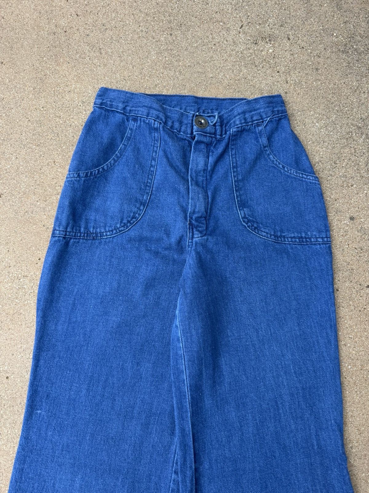 Vintage Vintage 70’s Militaries Equipments Bellbottom Jeans 24x31 Size 24" / US 00 / IT 34 - 3 Thumbnail