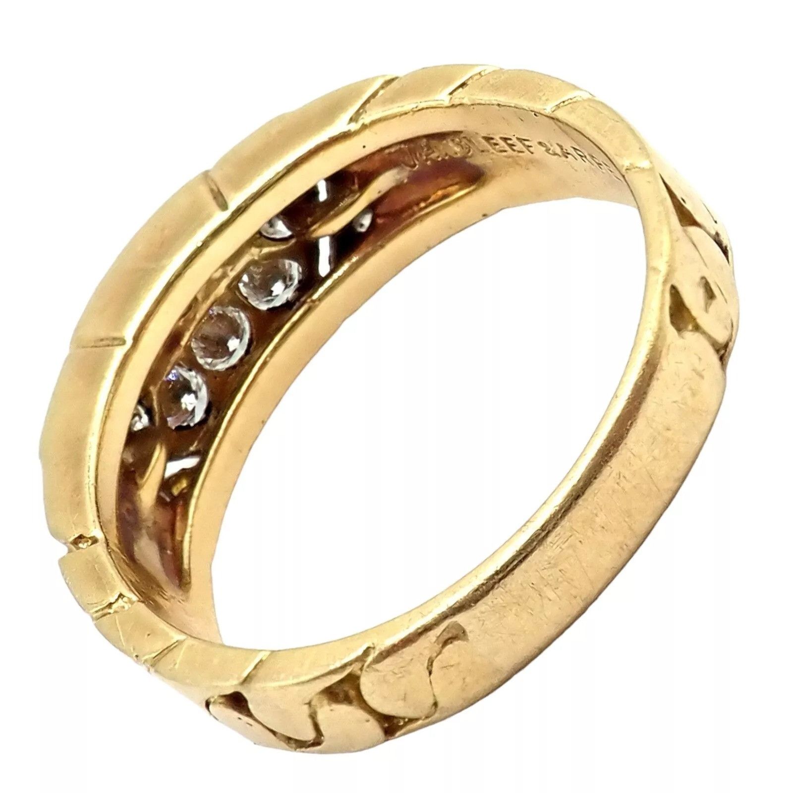 Van Cleef & Arpels Van Cleef & Arpels Yellow Gold 0.60ct Diamond Ring 55 7.25 Size ONE SIZE - 9 Thumbnail