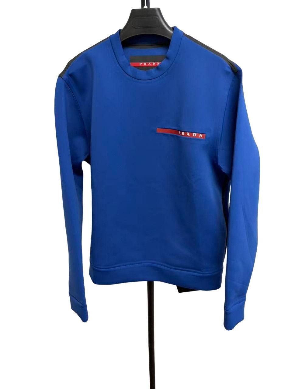 Prada Prada Contrast Logo Technical Jersey Sweatshirt Size L Size US L / EU 52-54 / 3 - 1 Thumbnail