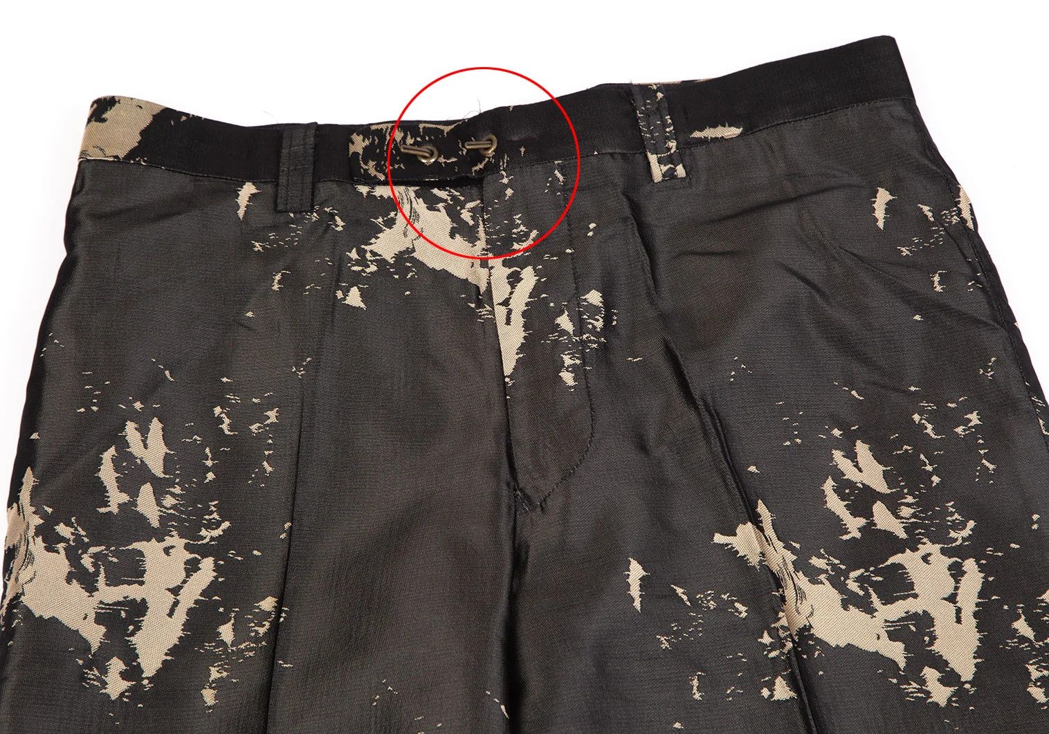 Jean Paul Gaultier Jacquard Design Slacks Pants in Black, Size 46 Size US 30 / EU 46 - 2 Thumbnail