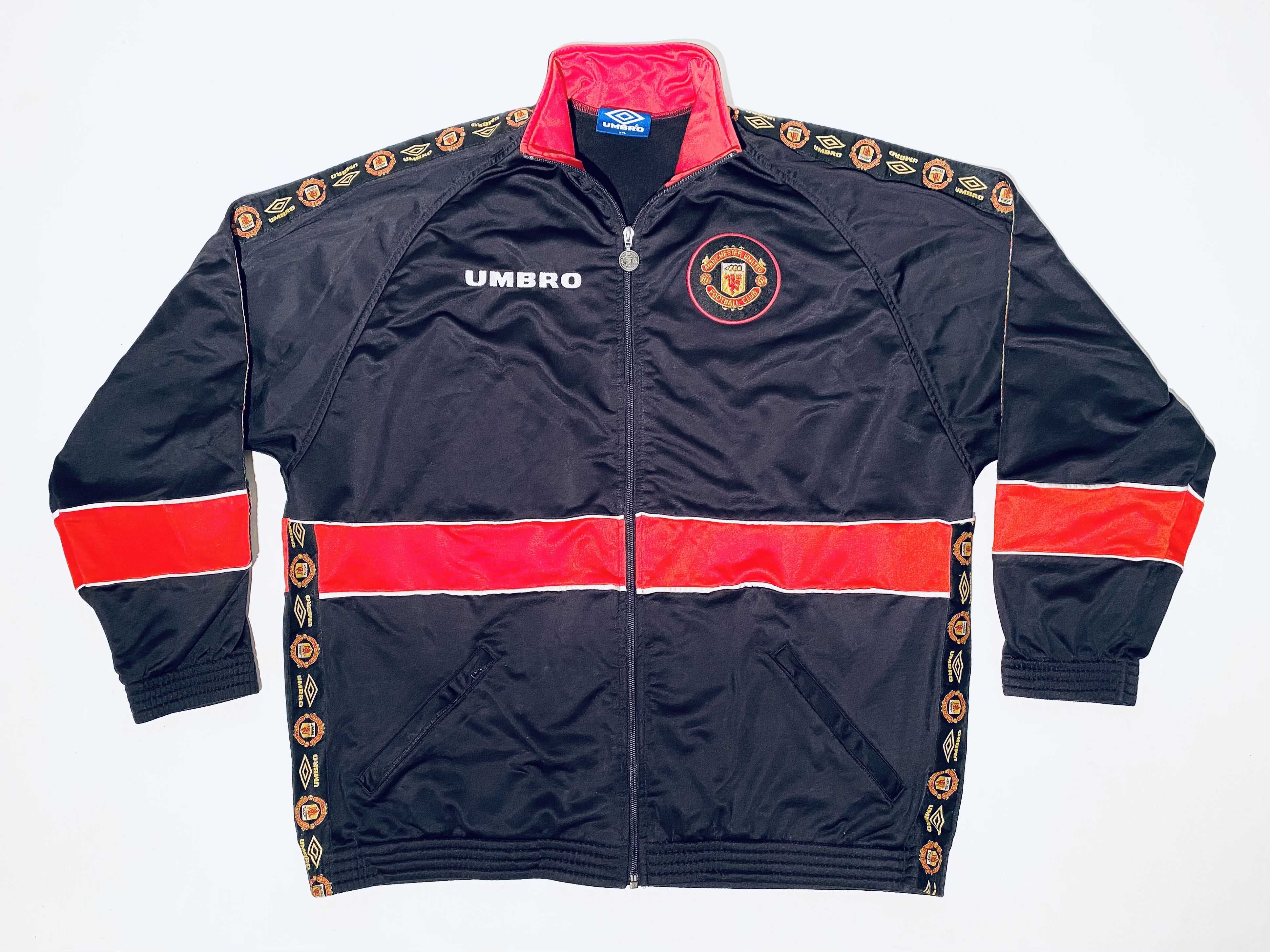 Umbro Manchester United Track / Training Jacket 1997 1998 Size US XXL / EU 58 / 5 - 3 Thumbnail