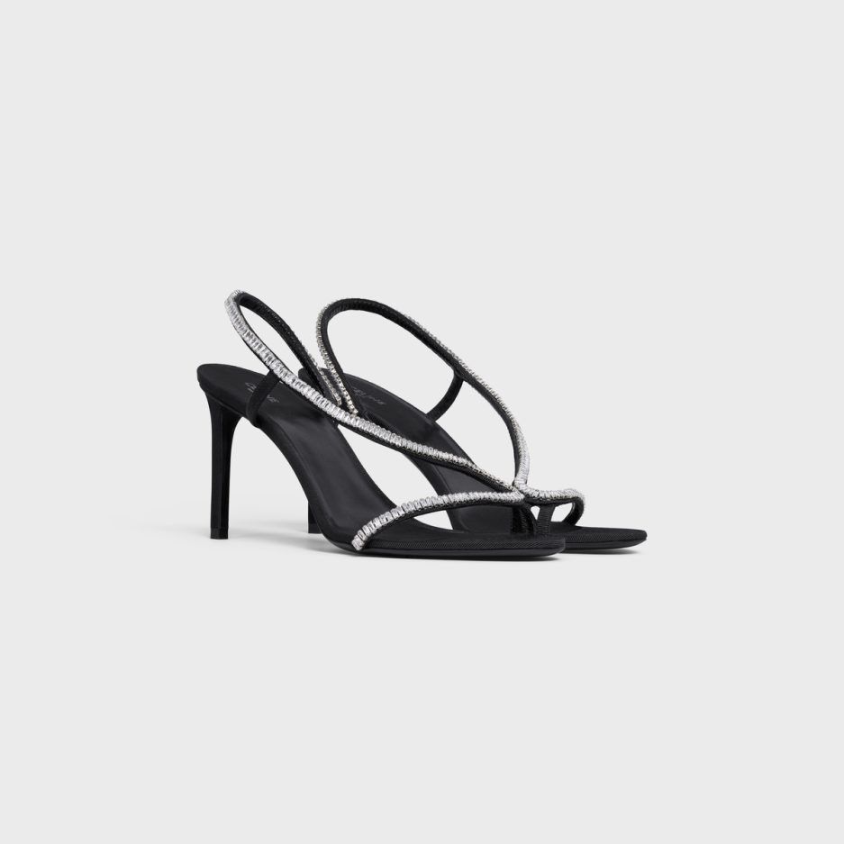Celine o1bcso1str0625 358924433C Sandals in Black Size US 10 / IT 40 - 2 Thumbnail
