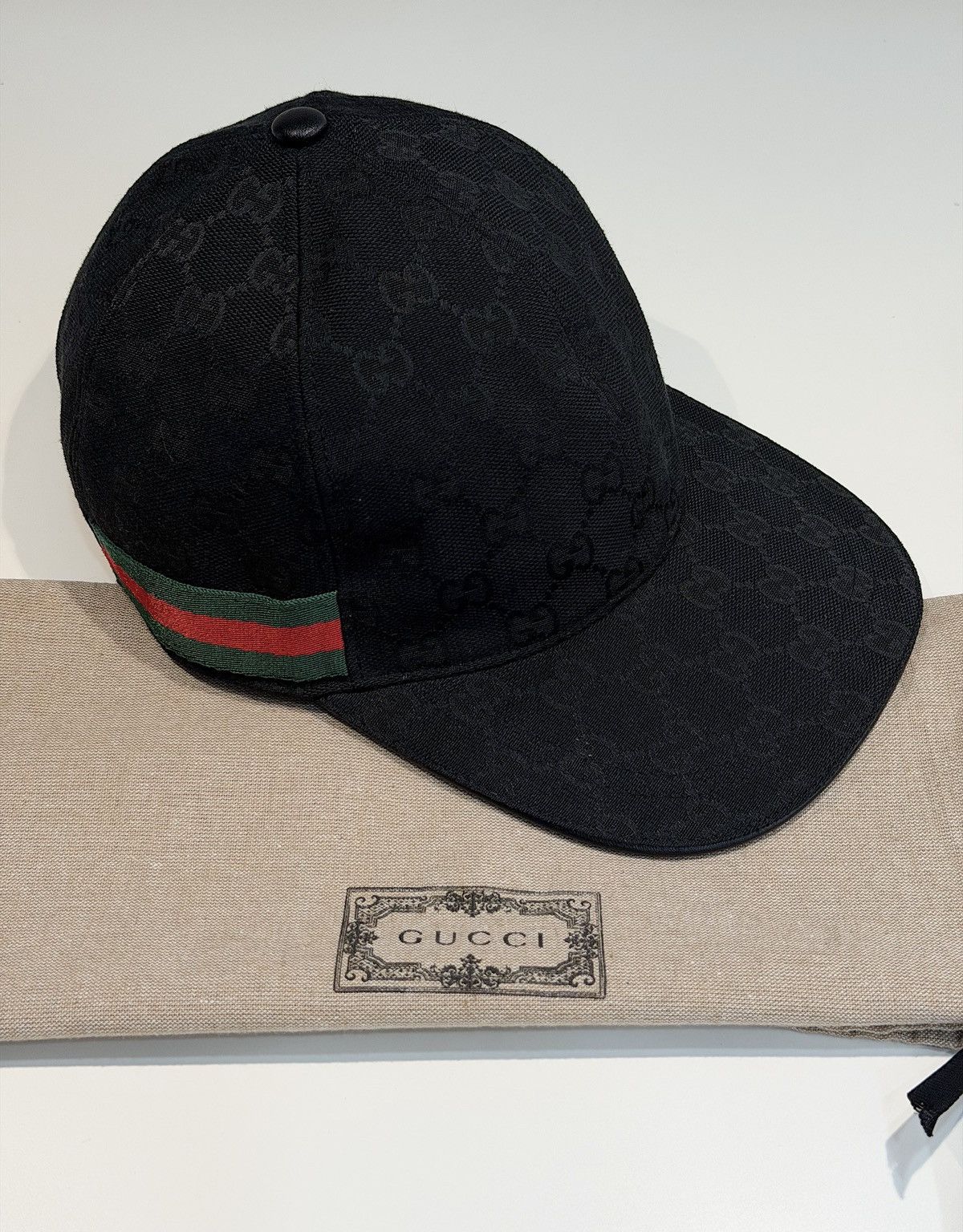 Gucci GUCCI GG Monogram Baseball Cap Demna Fakemink Tom Ford Logo Size ONE SIZE - 8 Thumbnail