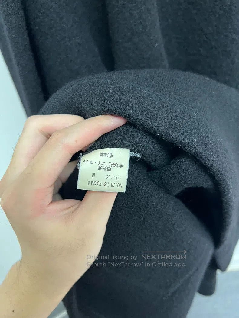 Issey Miyake Issey Miyake Black Double-Sided Fleece Wool Coat Size US M / EU 48-50 / 2 - 9 Thumbnail