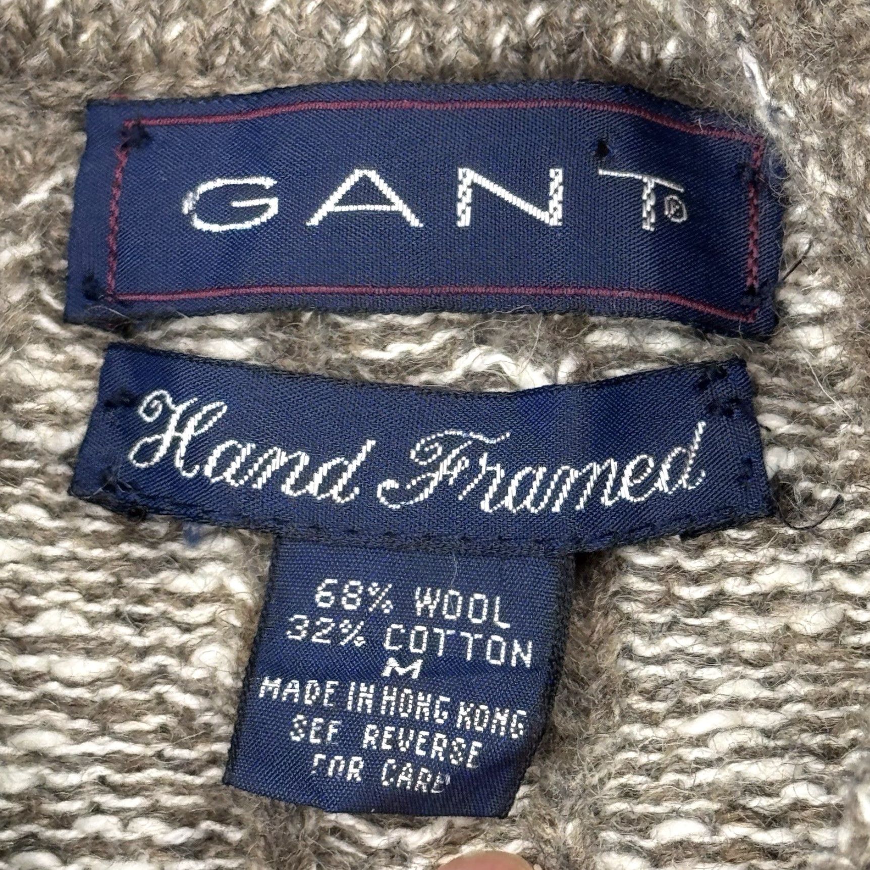 Gant VINTAGE GANT 90s Cable Knit Pullover Sweater Brown M Mens Size US M / EU 48-50 / 2 - 4 Thumbnail