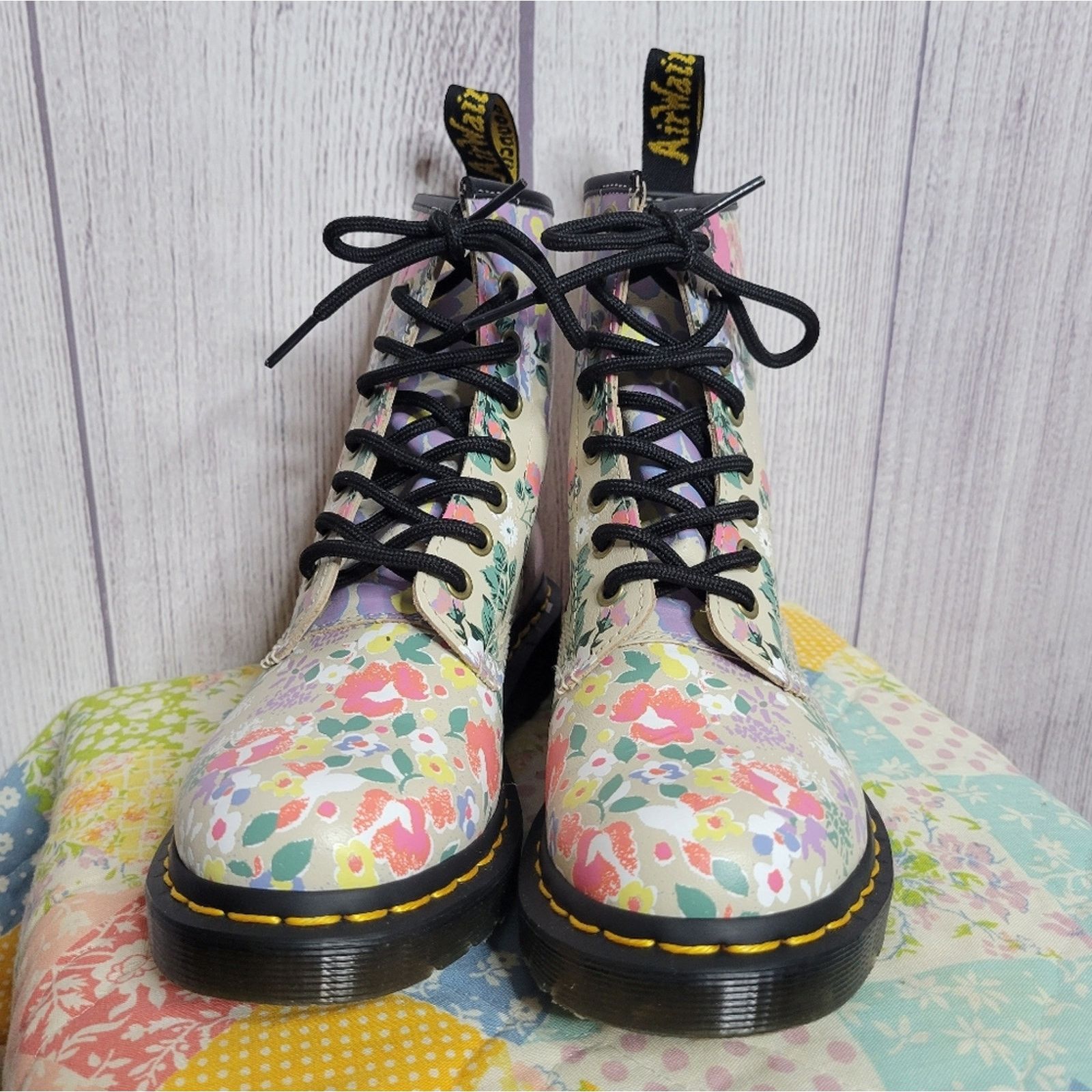 Dr. Martens Dr. Martens 1460 Floral Mash Up Lace Up Boots, size US 5 Size US 5 / IT 35 - 5 Thumbnail