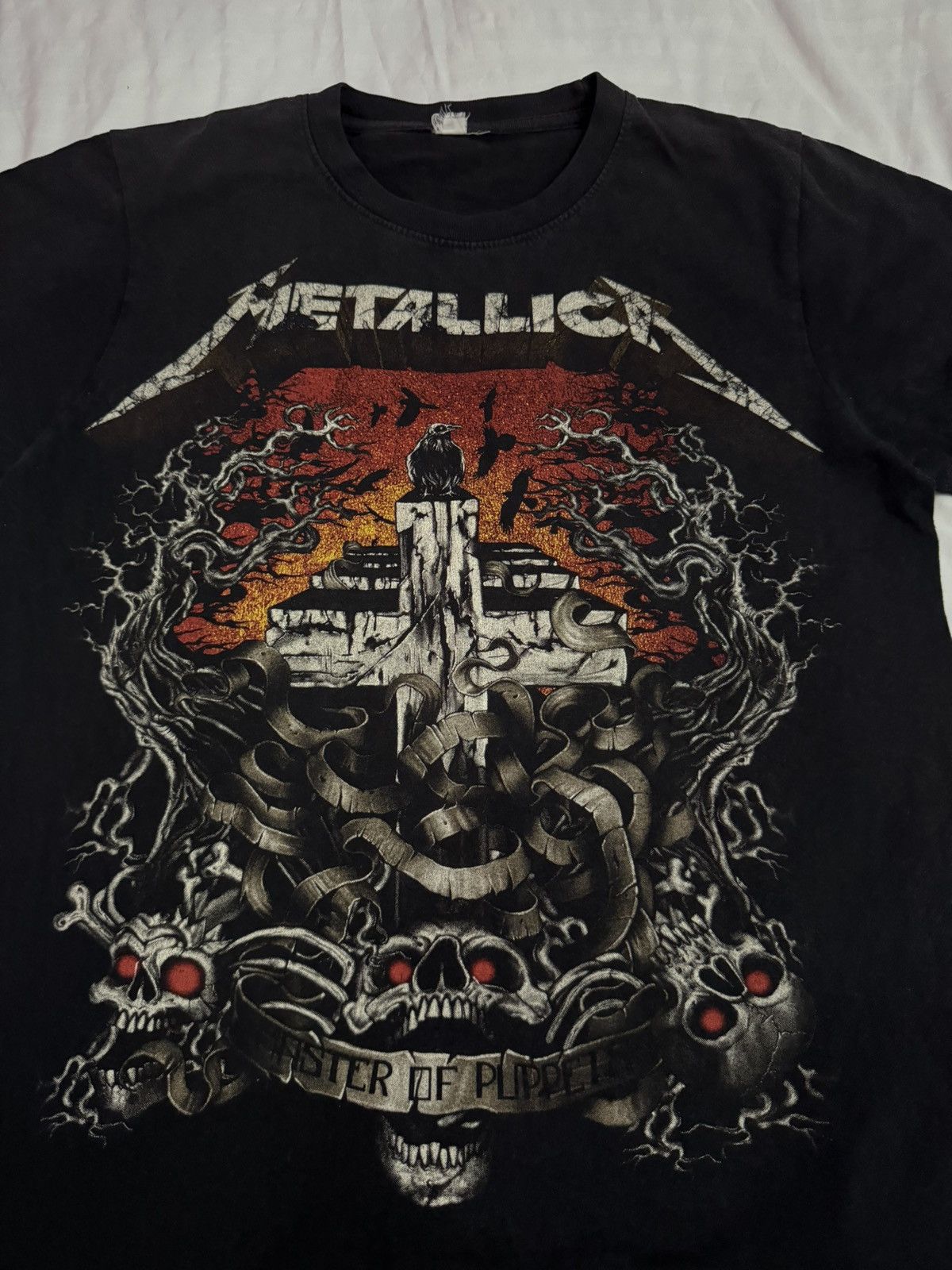 Band Tees Vintage Grunge Metallica Master of Puppet Band Tees Size US S / EU 44-46 / 1 - 2 Thumbnail
