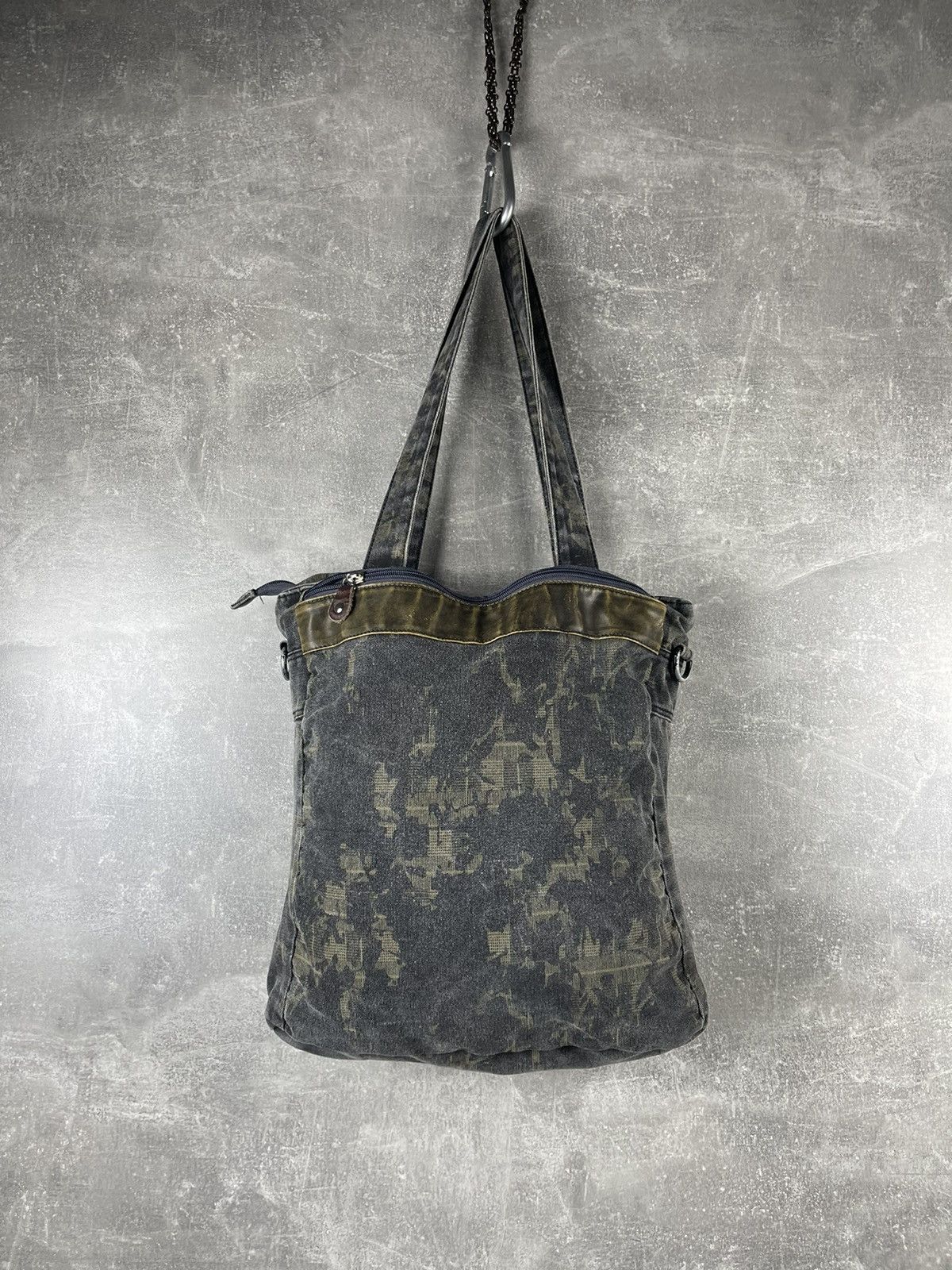 Vintage Vintage Victoria San Francisco Tote Bag Camo Grommet Punk Size ONE SIZE - 4 Thumbnail