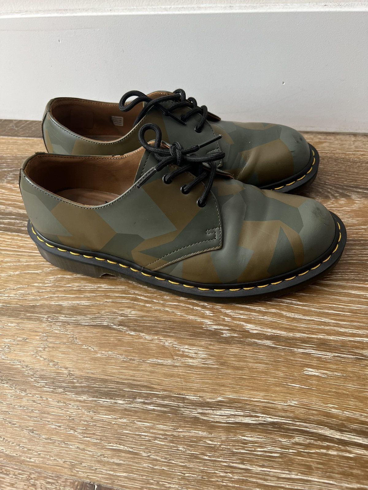 Comme des Garcons Homme Deux × Dr. Martens Comme des garcons dr martens 1461 camo derby shoes Size US 9 / EU 42 - 1 Thumbnail