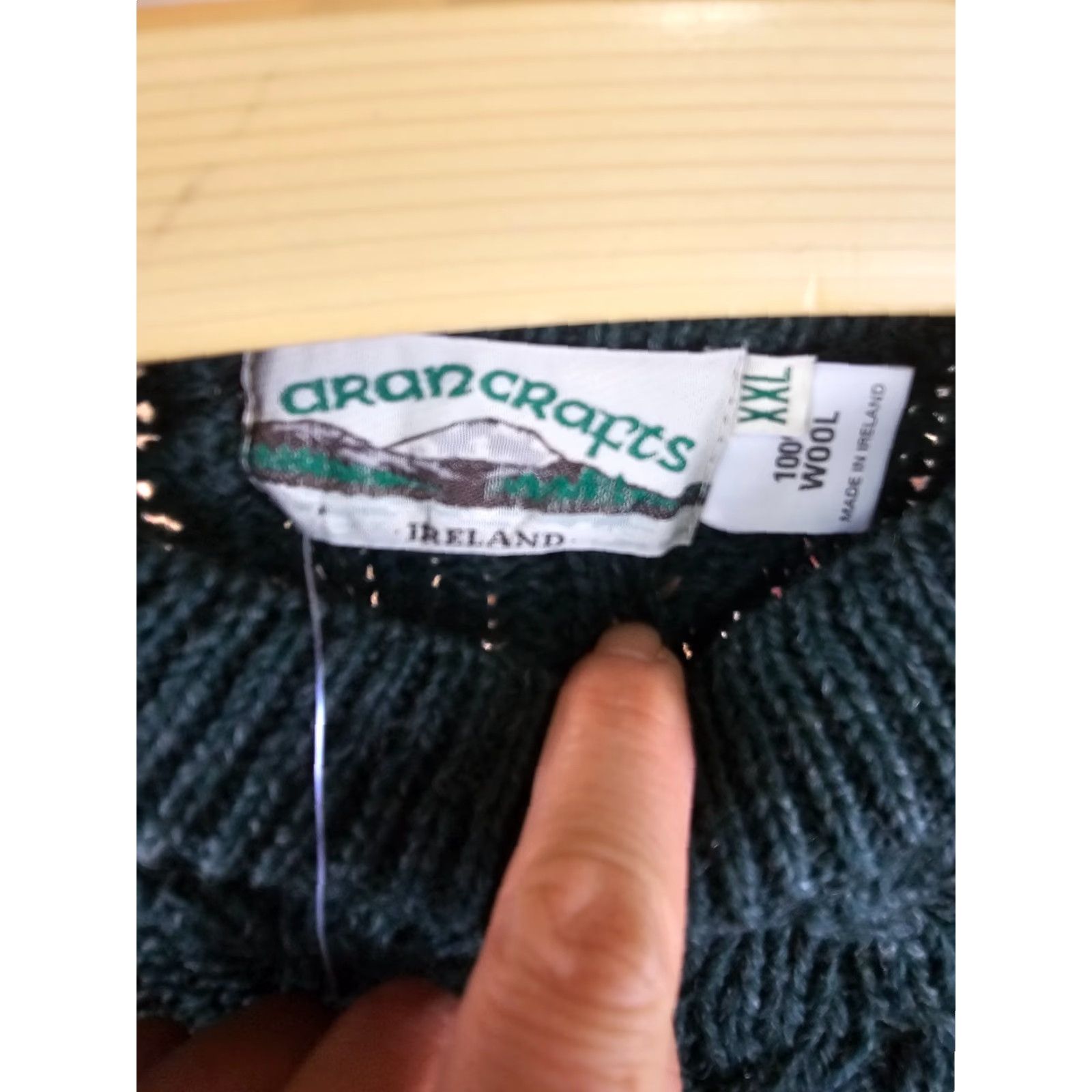 Vintage VINTAGE ARAN CRAFTS IRELAND GREEN CABLE WOOL SWEATER 2XL NWT Mens Pullover Size XXLARGE XS? Size US XXL / EU 58 / 5 - 5 Thumbnail