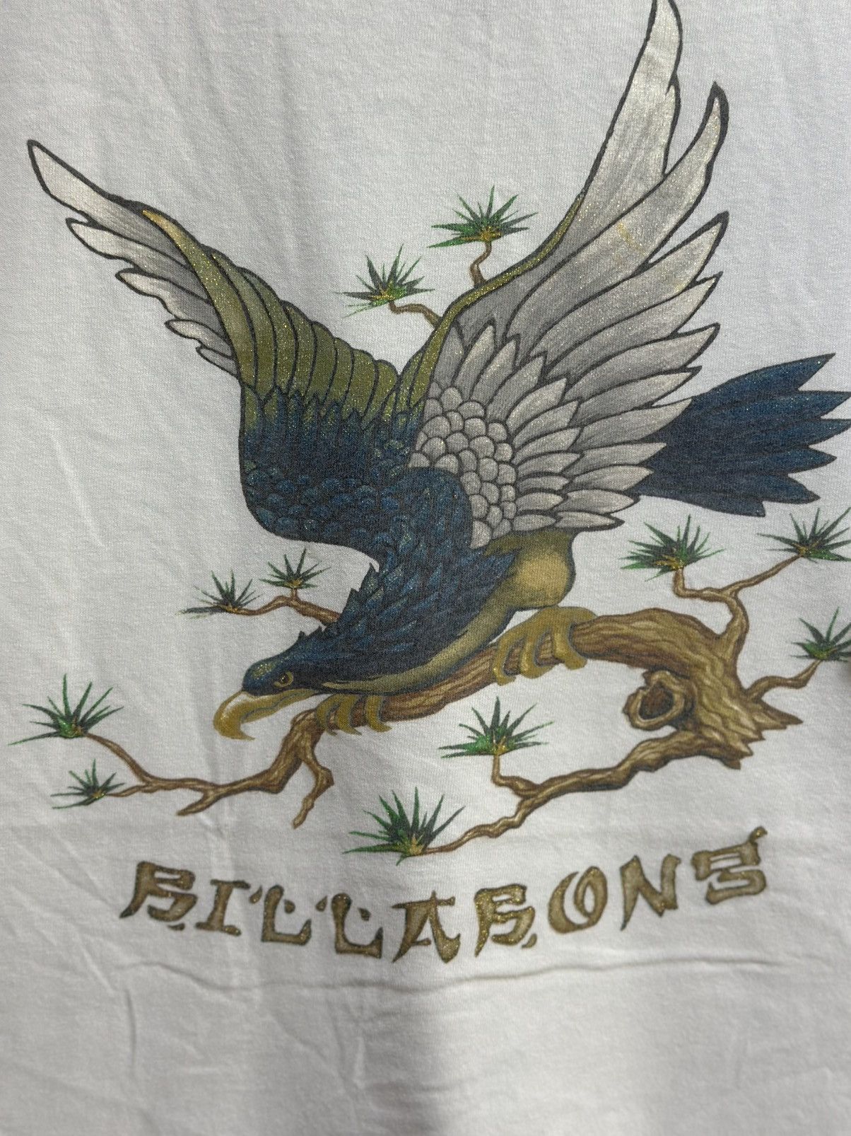 Billabong Vintage 90s Billabong Eagle Surfboard Faded Tee Size US L / EU 52-54 / 3 - 2 Thumbnail