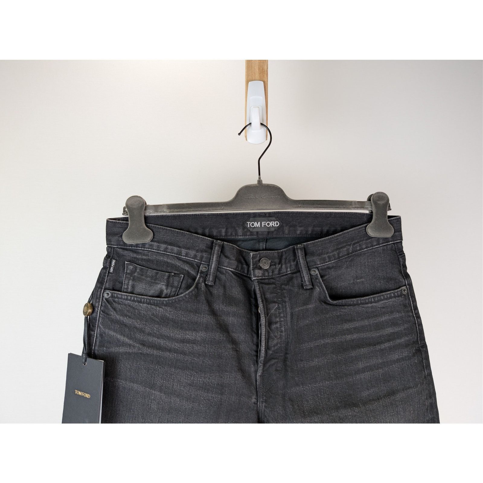 Tom Ford o1rshd1 Slim Fit Denim Jeans in Aged Black Size US 34 / EU 50 - 3 Thumbnail
