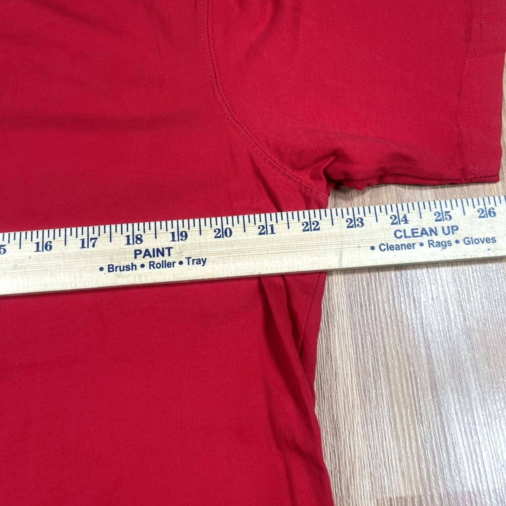 Vintage Mello Shirt Mens XL Red Blank Short Sleeve Crew Neck Cotton Size US XL / EU 56 / 4 - 6 Thumbnail