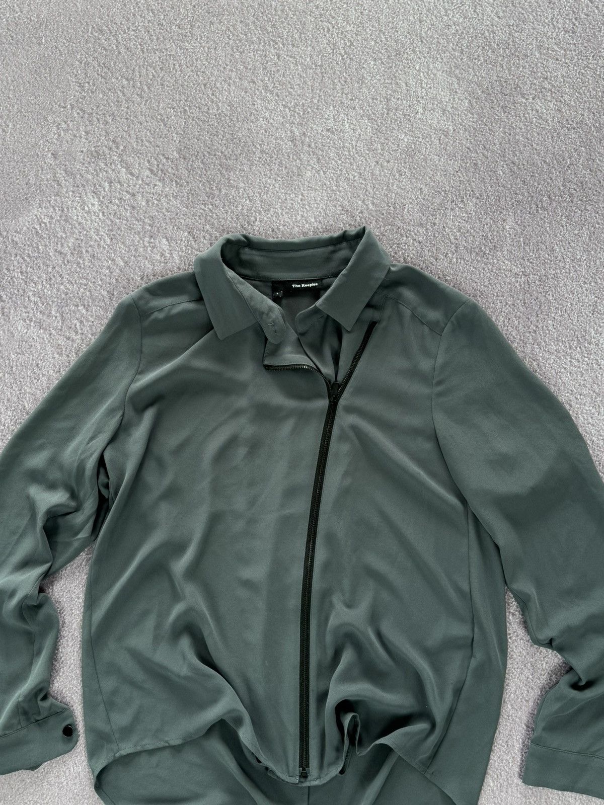 The Kooples The Kooples Vintage Abstract Zip Blouse Size M / US 6-8 / IT 42-44 - 2 Thumbnail