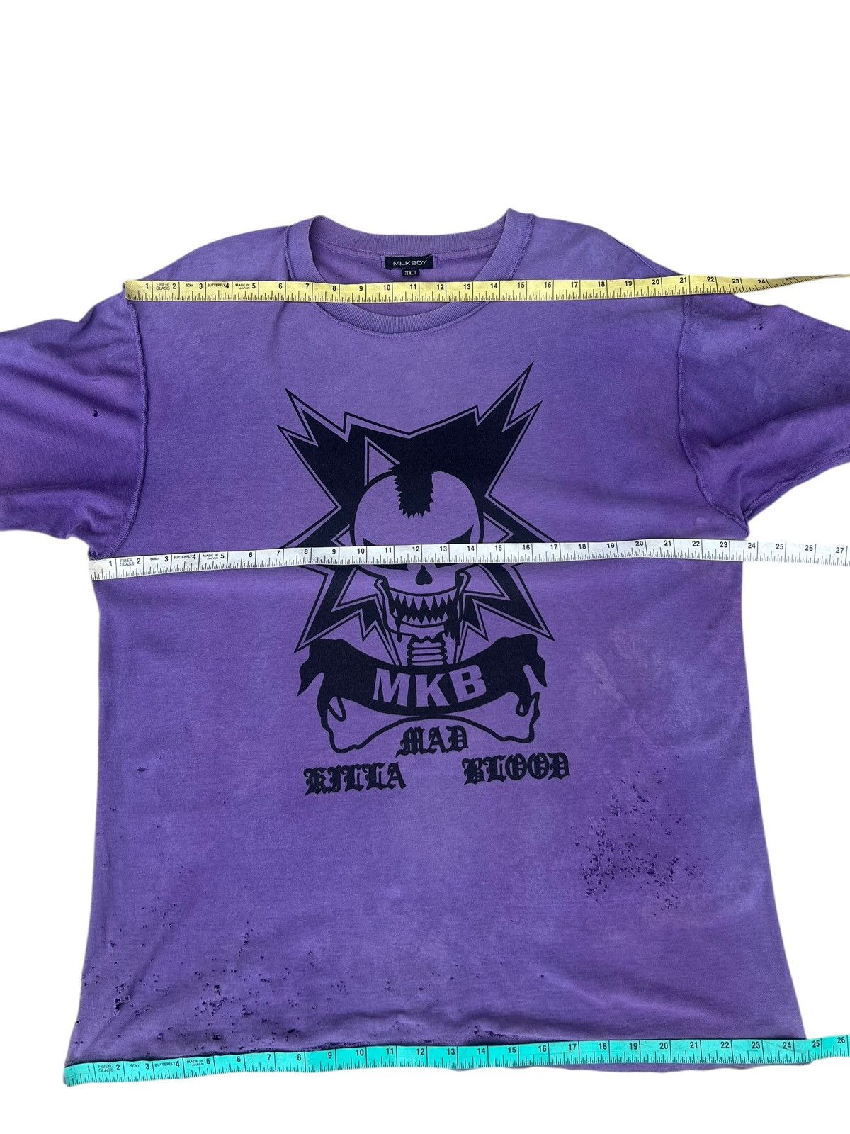 20471120 Trashed Vintage MilkBoy Japan Mad Killa Blood Faded Tees Size US L / EU 52-54 / 3 - 2 Thumbnail