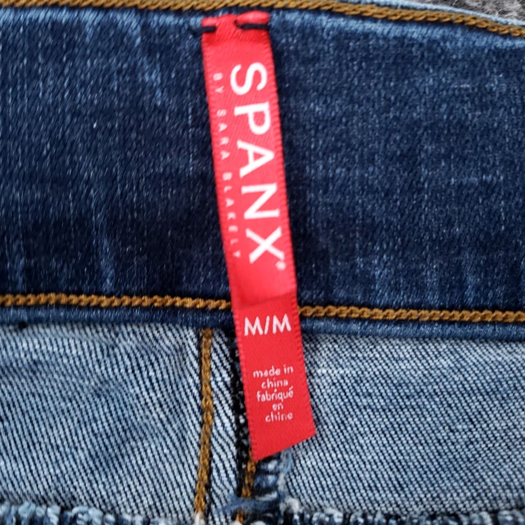 Spanx Spanx Jeans Women Medium Blue Mid Rise Stretch Jegging Dark Wash Denim Pull On Size 32" / US 10 / IT 46 - 7 Thumbnail