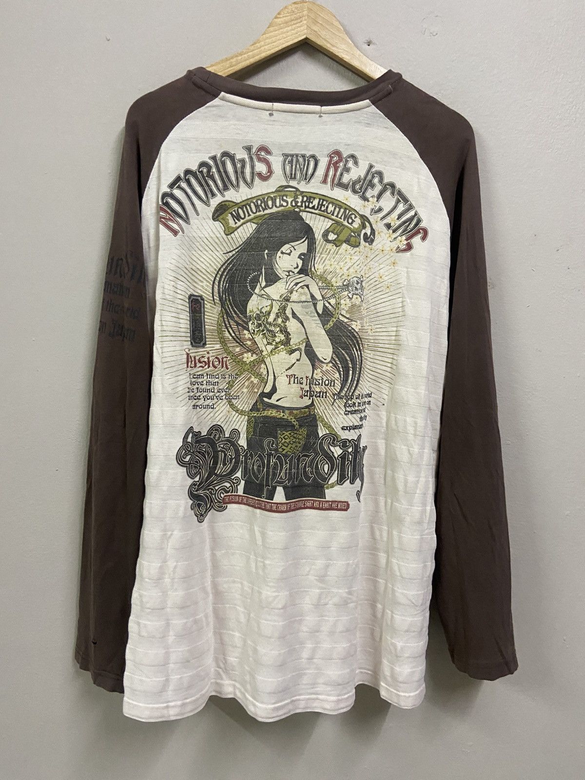 Japanese Brand Y2K The Fusion Japan " Yakuza Girl " Modern Harmony T-Shirt Size US XXL / EU 58 / 5 - 9 Thumbnail