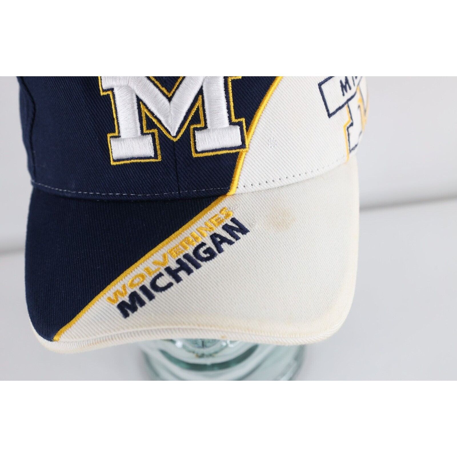 Vintage Vintage 90s Distressed Spell Out University of Michigan Hat Size ONE SIZE - 3 Thumbnail