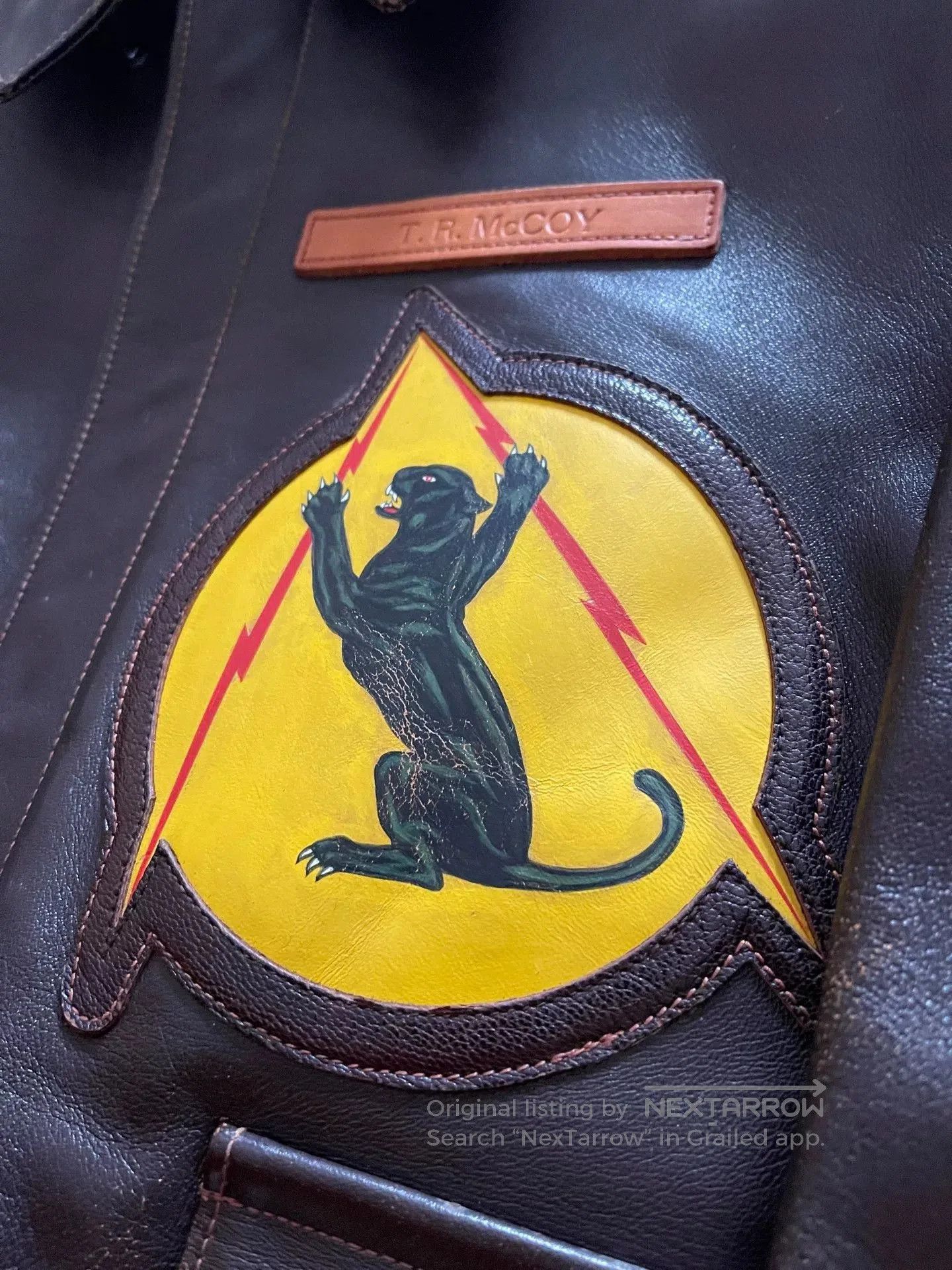 The Real McCoy's The Real McCoy's Hand-painted A2 Leather Jacket. Size US M / EU 48-50 / 2 - 5 Thumbnail