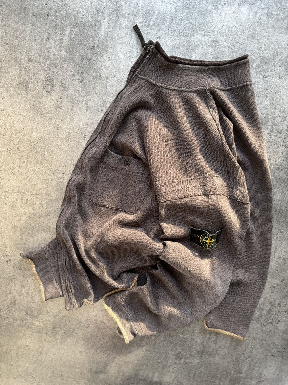 Very Rare Vintage Stone Island Zip Up Sweater Old Money Hype