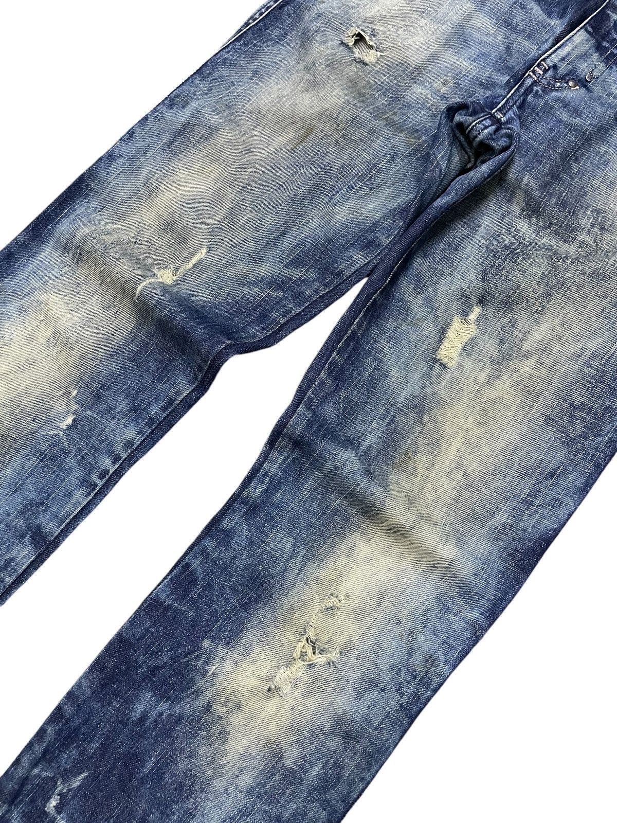 Diesel × Diesel Black Gold Diesel Enzyme Oil Wash Muddy Distressed Jeans Size US 28 / EU 44 - 4 Thumbnail