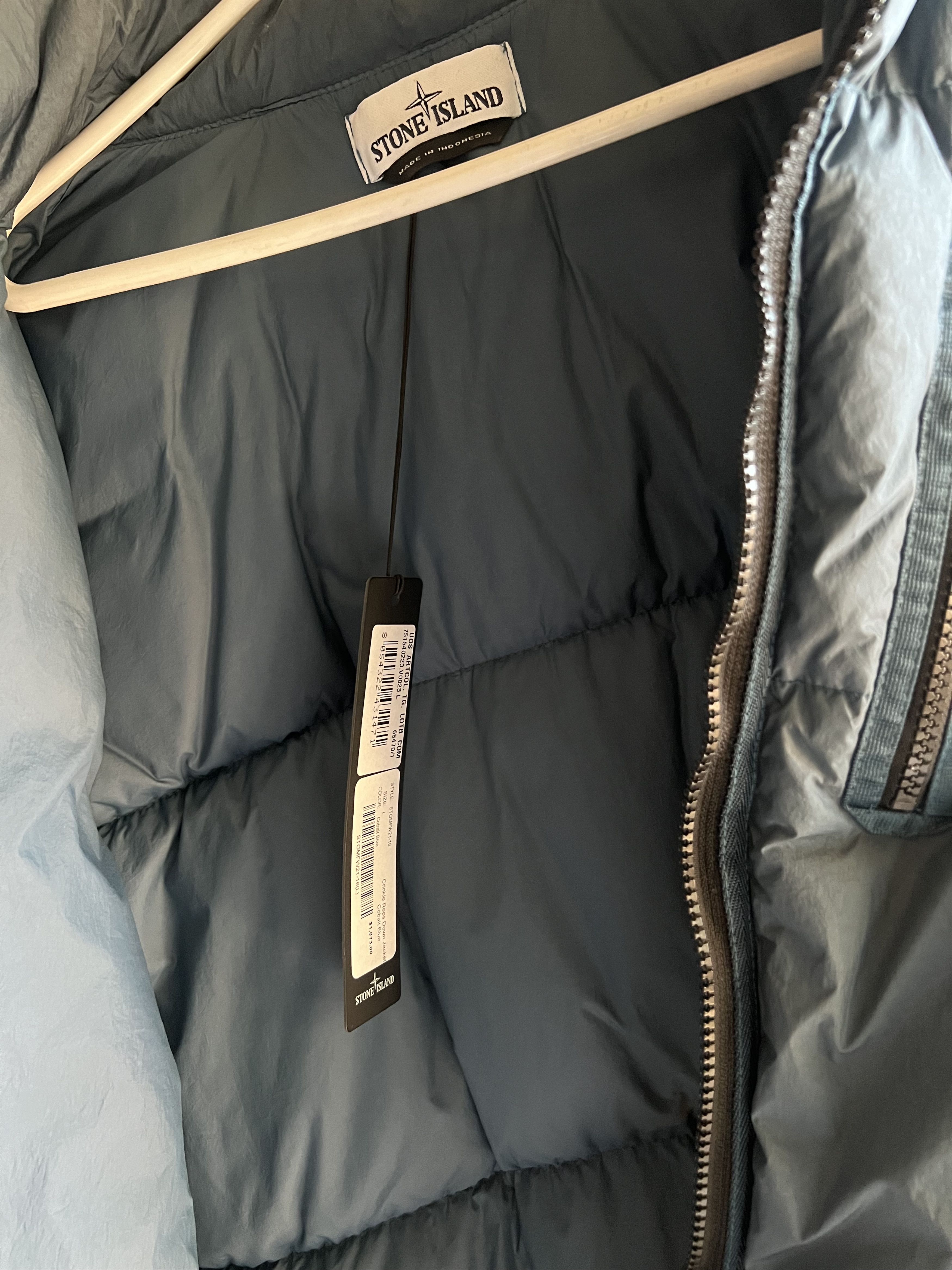 Stone Island Crinkle Reps NY Down Cobalt Blue Size US L / EU 52-54 / 3 - 5 Thumbnail