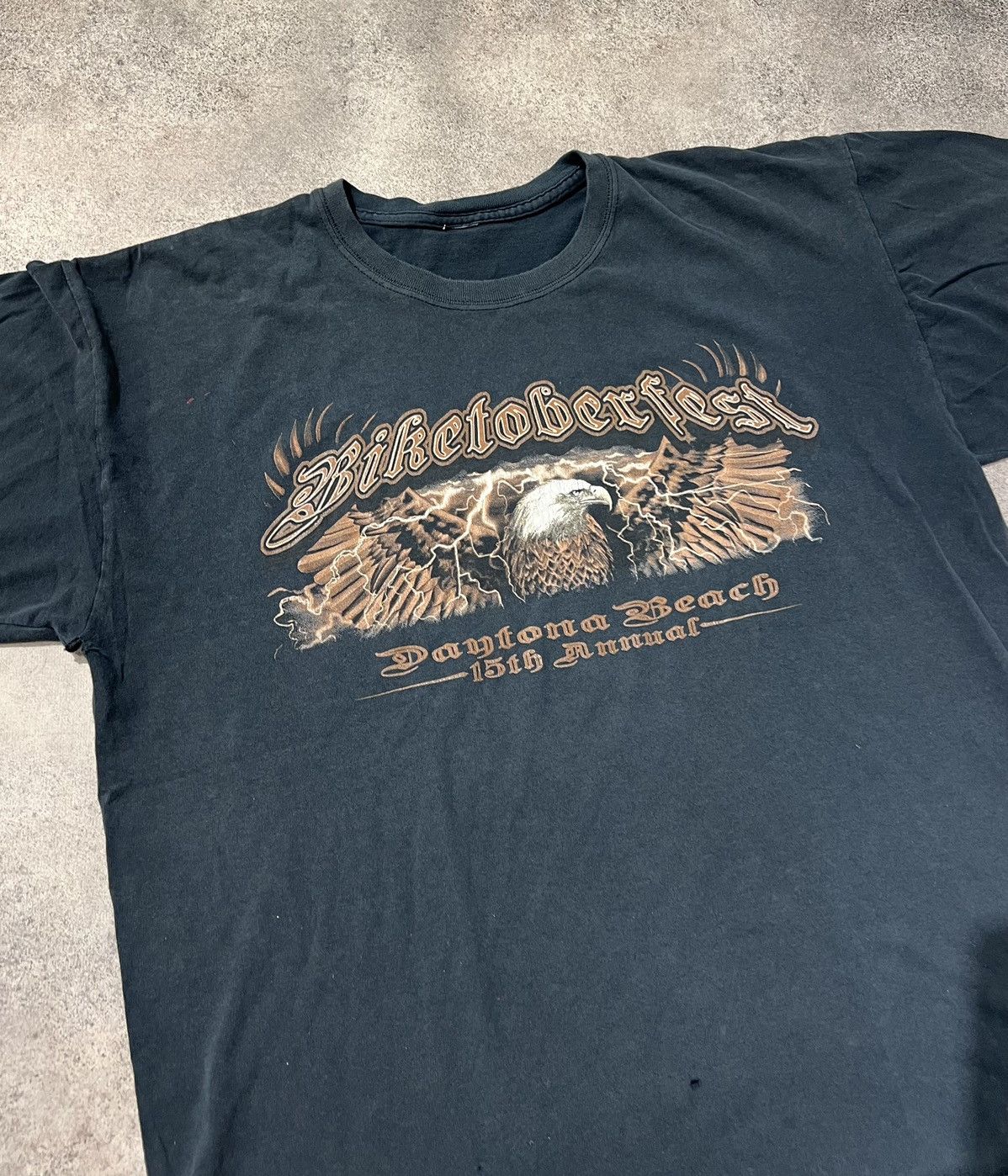 Vintage Biketoberfest 2007 Daytona beach vintage faded t shirt Size US XL / EU 56 / 4 - 4 Thumbnail