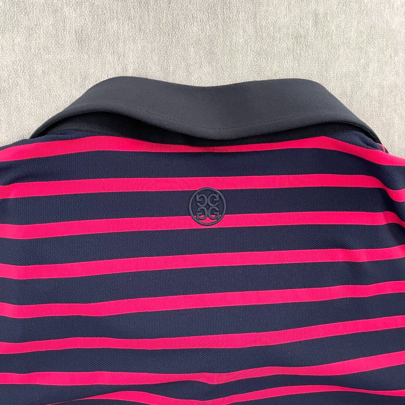 G/FORE VINTAGE G/Fore Polo Shirt Adult XL Red Blue Striped Short Sleeve Button Logo Casual Mens Size US XL / EU 56 / 4 - 4 Thumbnail