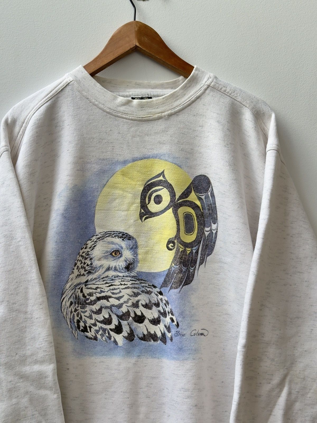 Other 90s OWL NATIVE SWEATER BY SUE COLEMAN Size US L / EU 52-54 / 3 - 2 Thumbnail