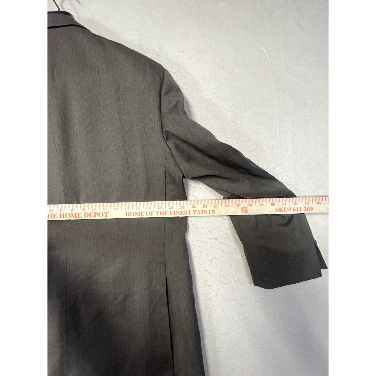 Vintage Vitale Barberis Canonico 120s Wool Blazer Brown Men Size L Blazer Three-Button Notch Lapel Wool Regular Fit Size 42R - 4 Thumbnail